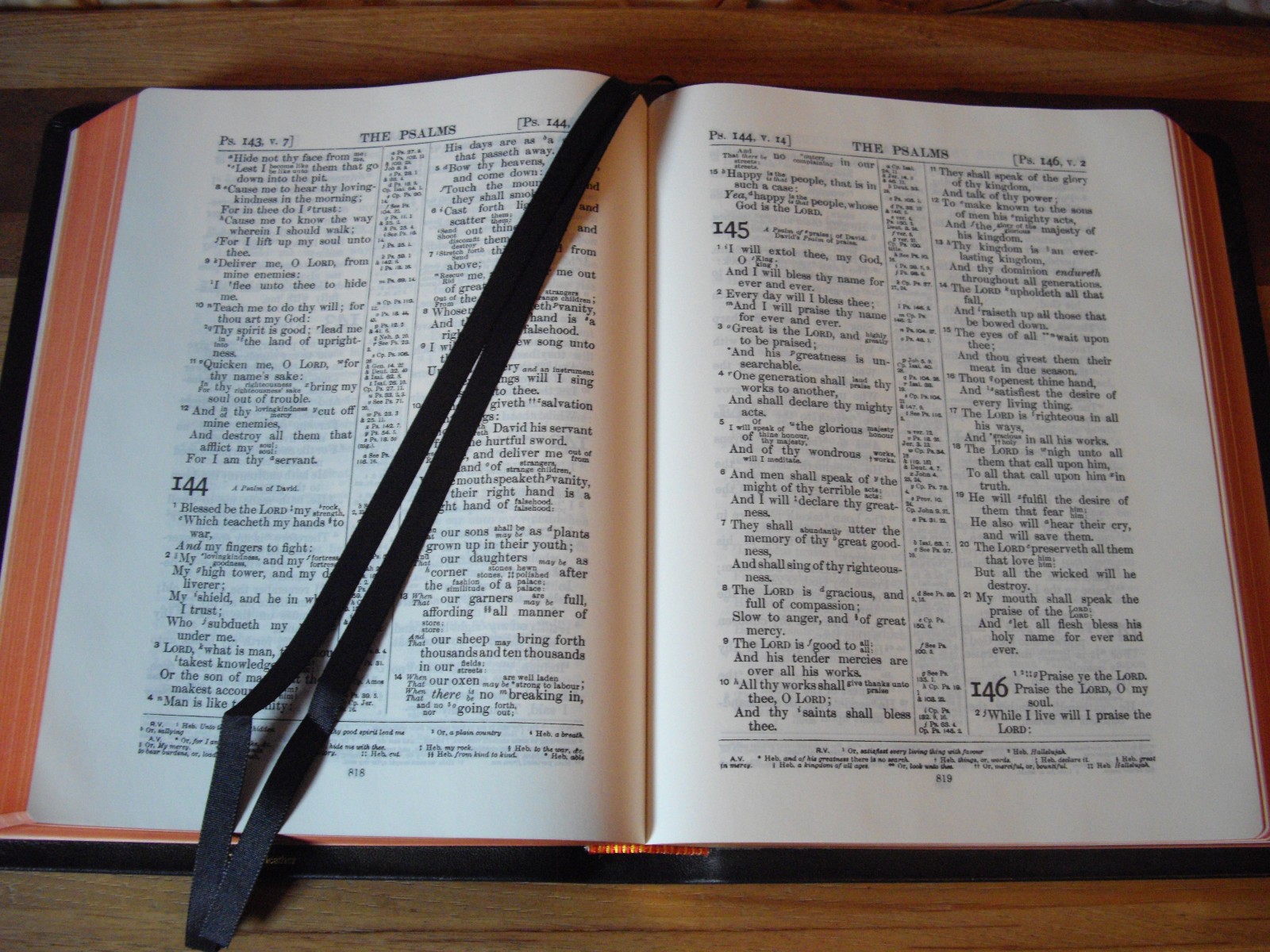 Cambridge Black Genuine Calfskin Leather KJV RV Interlinear Bible