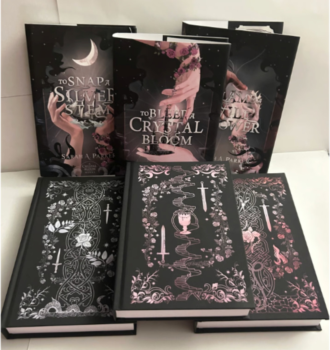 To Bleed A Crystal Bloom OOP Hardcovers 1 2 3 Sarah A. Parker, Hardcover