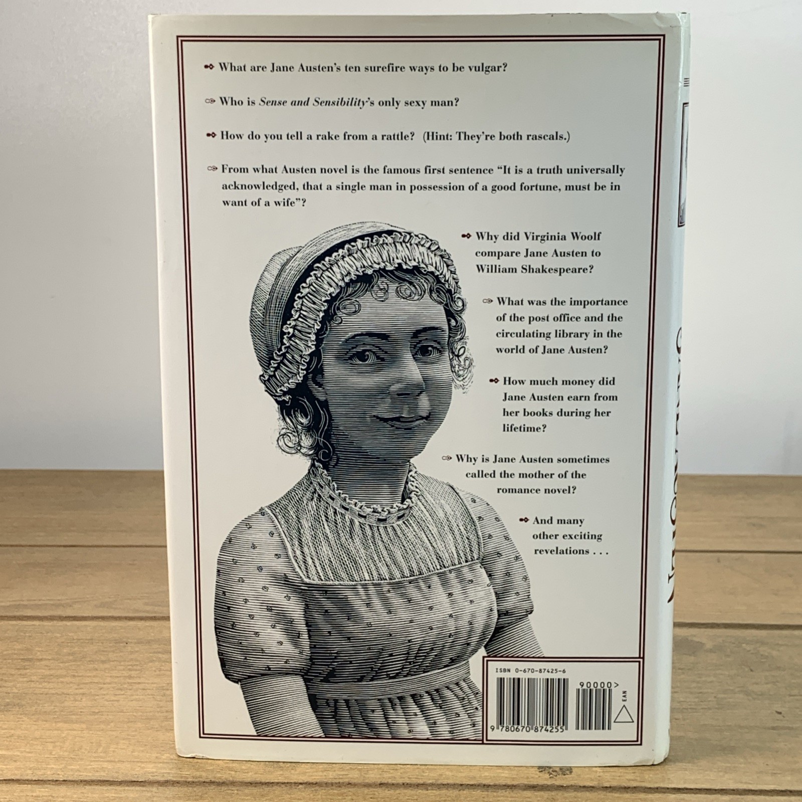 THE FRIENDLY JANE AUSTEN – Natalie Tyler- HCDJ-1999 Penguin Putnam Inc.