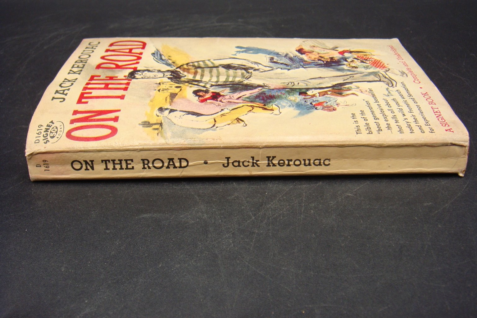 On the Road Jack Kerouac Paperback Novel 1958 5th Signet Printing Vintage