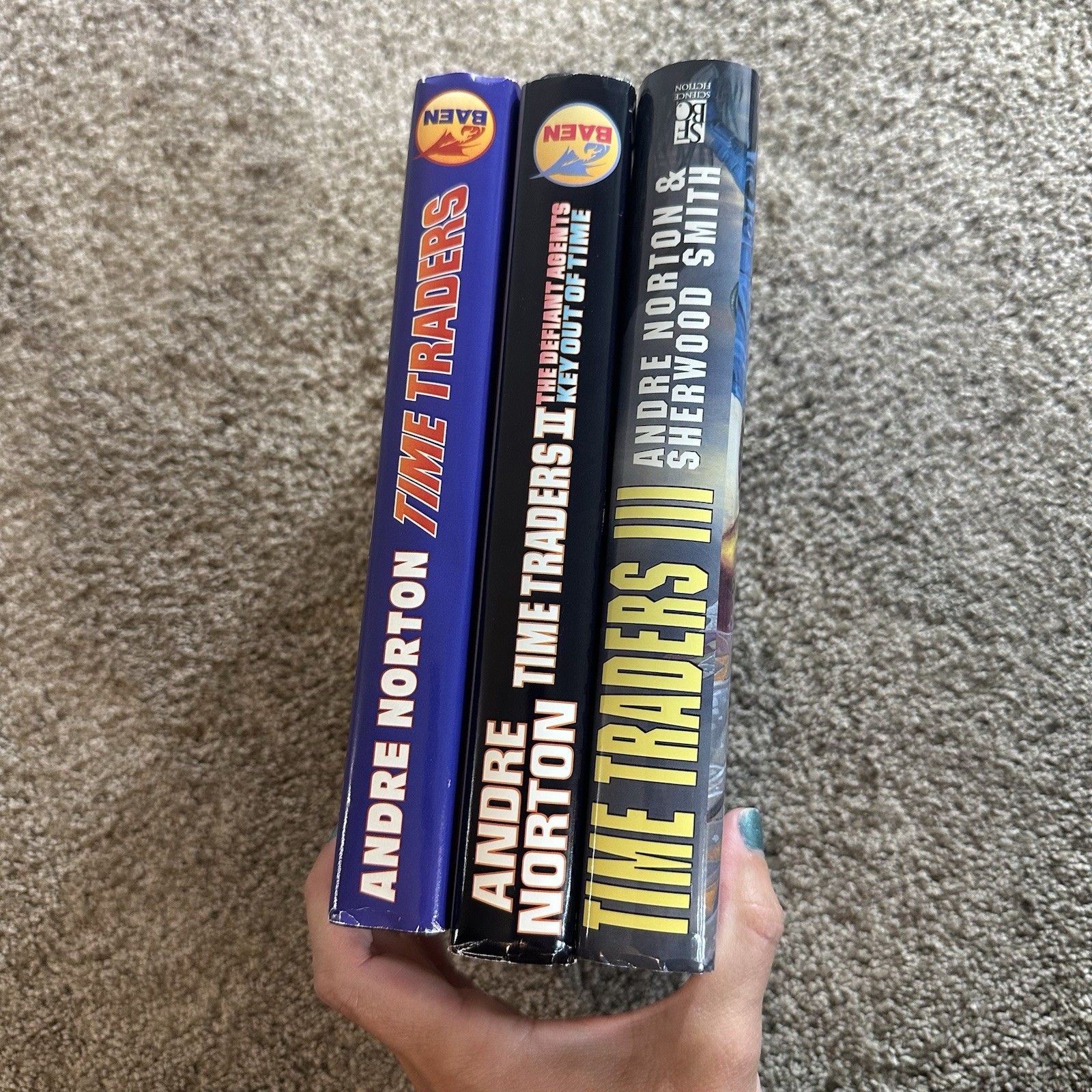TIME TRADERS 1-3 LOT SET OF 3 Andre Norton BAEN Omnibus HCDJ Sci-fi Books