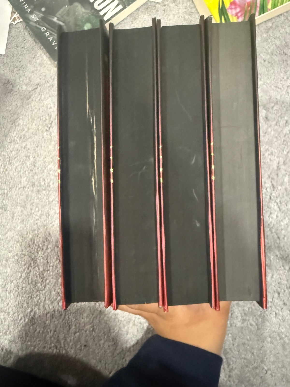 Fourth Wing Exclusive Holiday Edition Black Sprayed Edges Hardback
