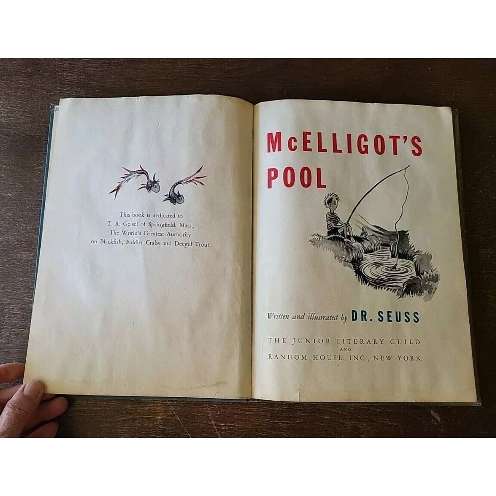 Mcelligot’s Pool By Dr. Seuss 1947 1st Edition / 1st Issue w/ $2.50 DJ – $375.00
