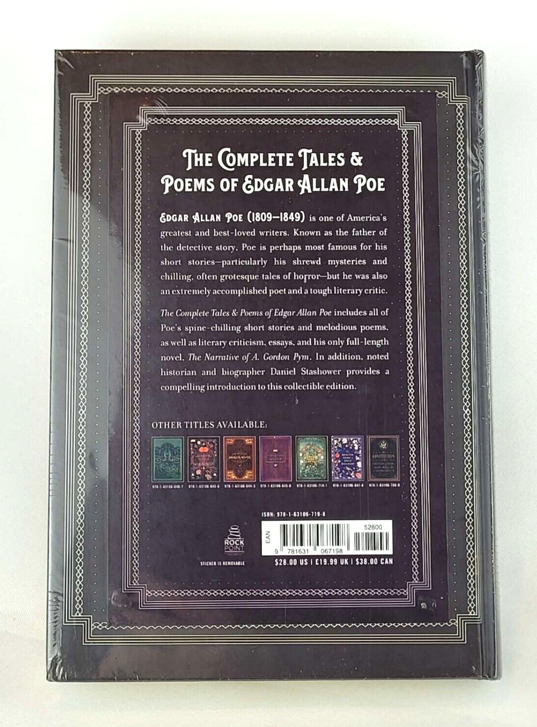 THE COMPLETE TALES & POEMS OF EDGAR ALLAN POE Deluxe Hardcover *NEW SEALED*