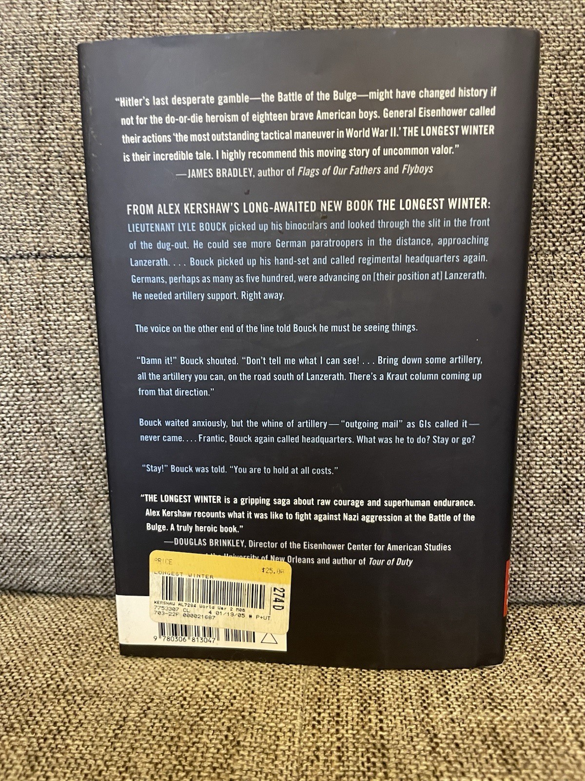 The Longest Winter (Battle of the Bulge) by Alex Kershaw 1st Ed. HC / DJ