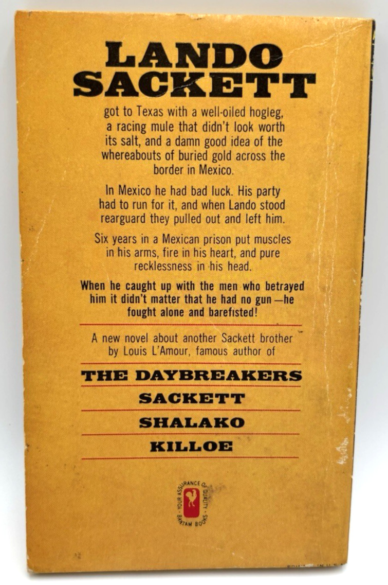 Louis Lamour Vintage Sackett Book Lot Western Several 1st Printings Flaws Listed
