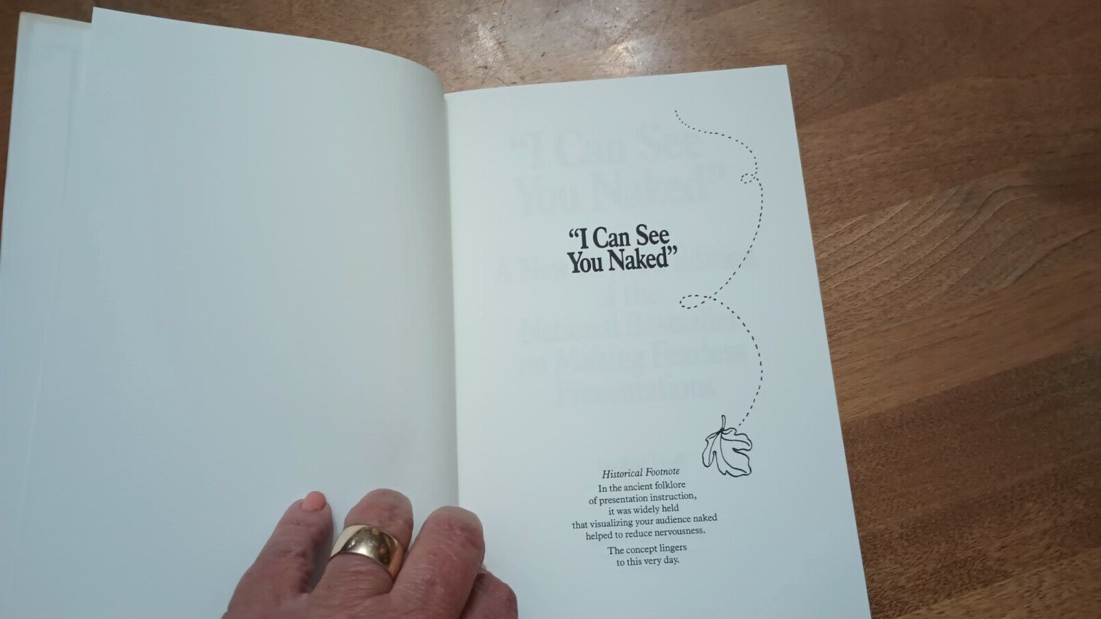hardback I Can See You Naked,a new revised edition of the national bestseller by