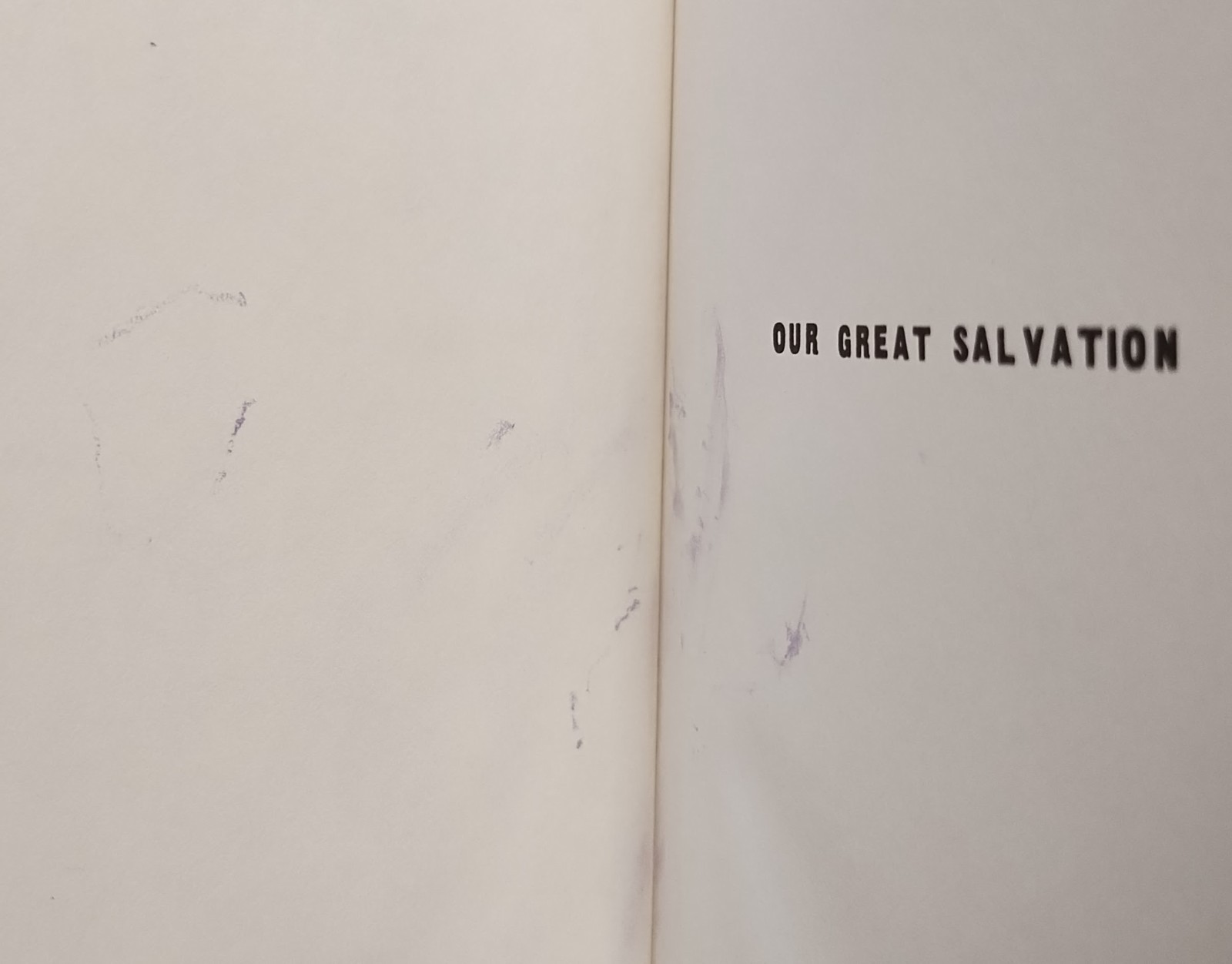 Our Great Salvation Oliver B. Greene 1971 5th Printing Vintage Hardcover Gospel