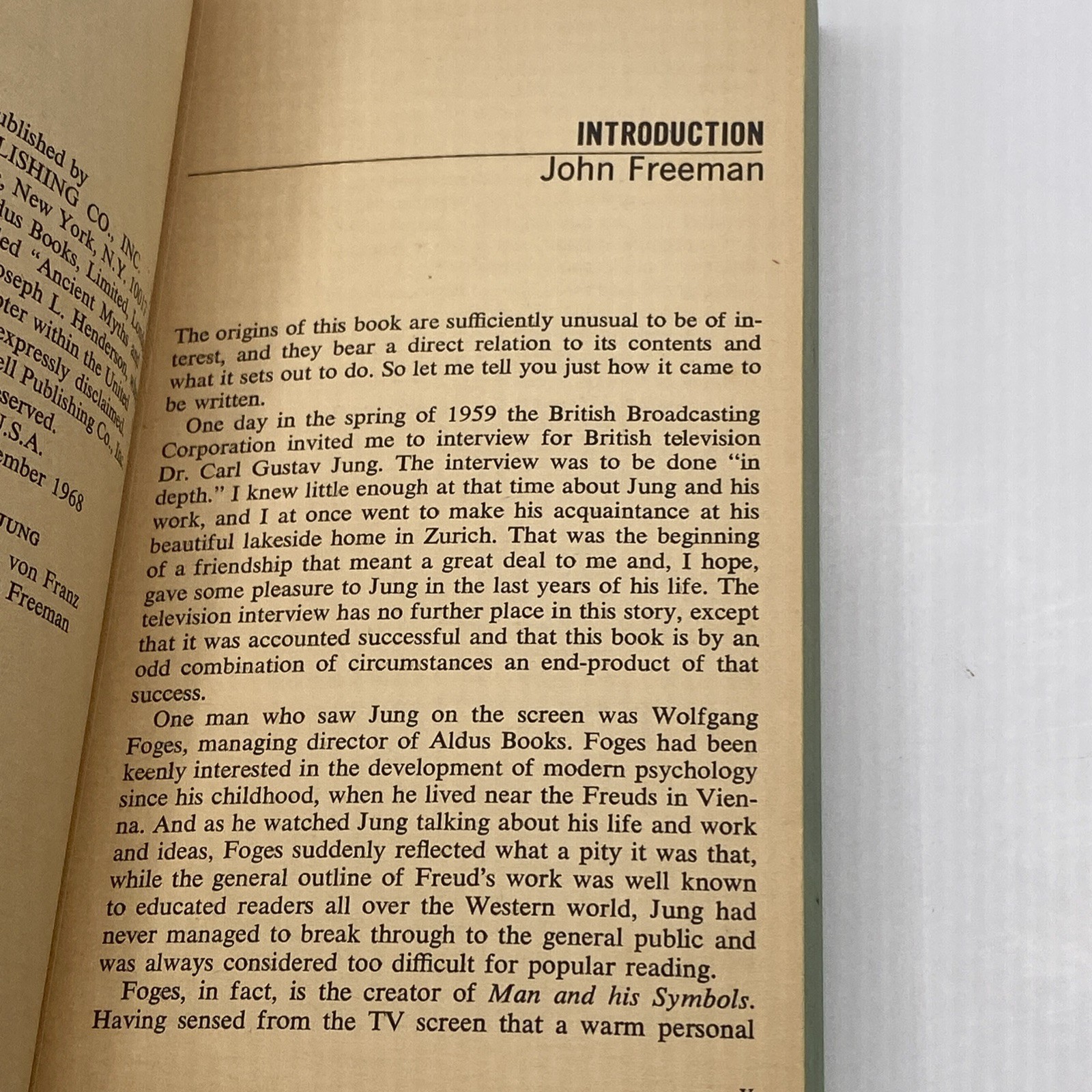 Vintage 1968 Man And His Symbols Carl G. Jung Paperback Book Dell Illustrated