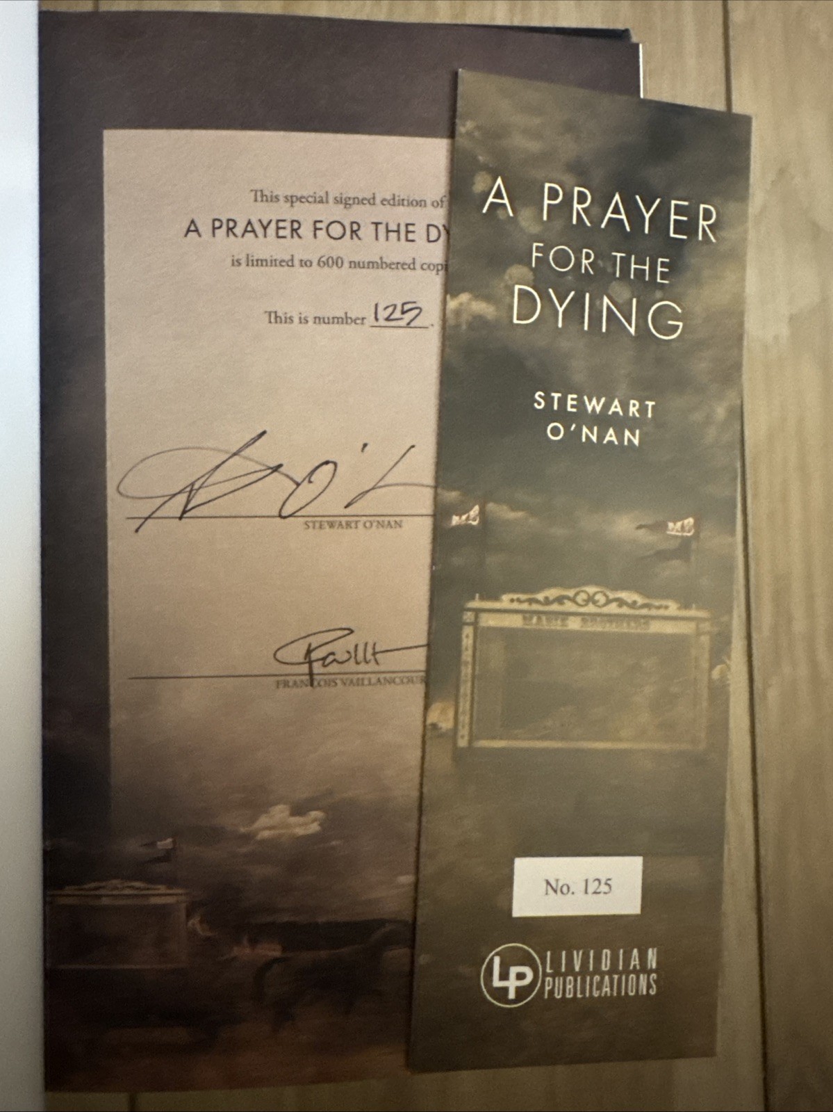 A Prayer for the Dying Stewart O’Nan (Deluxe Limited Edition) Signed / Numbered