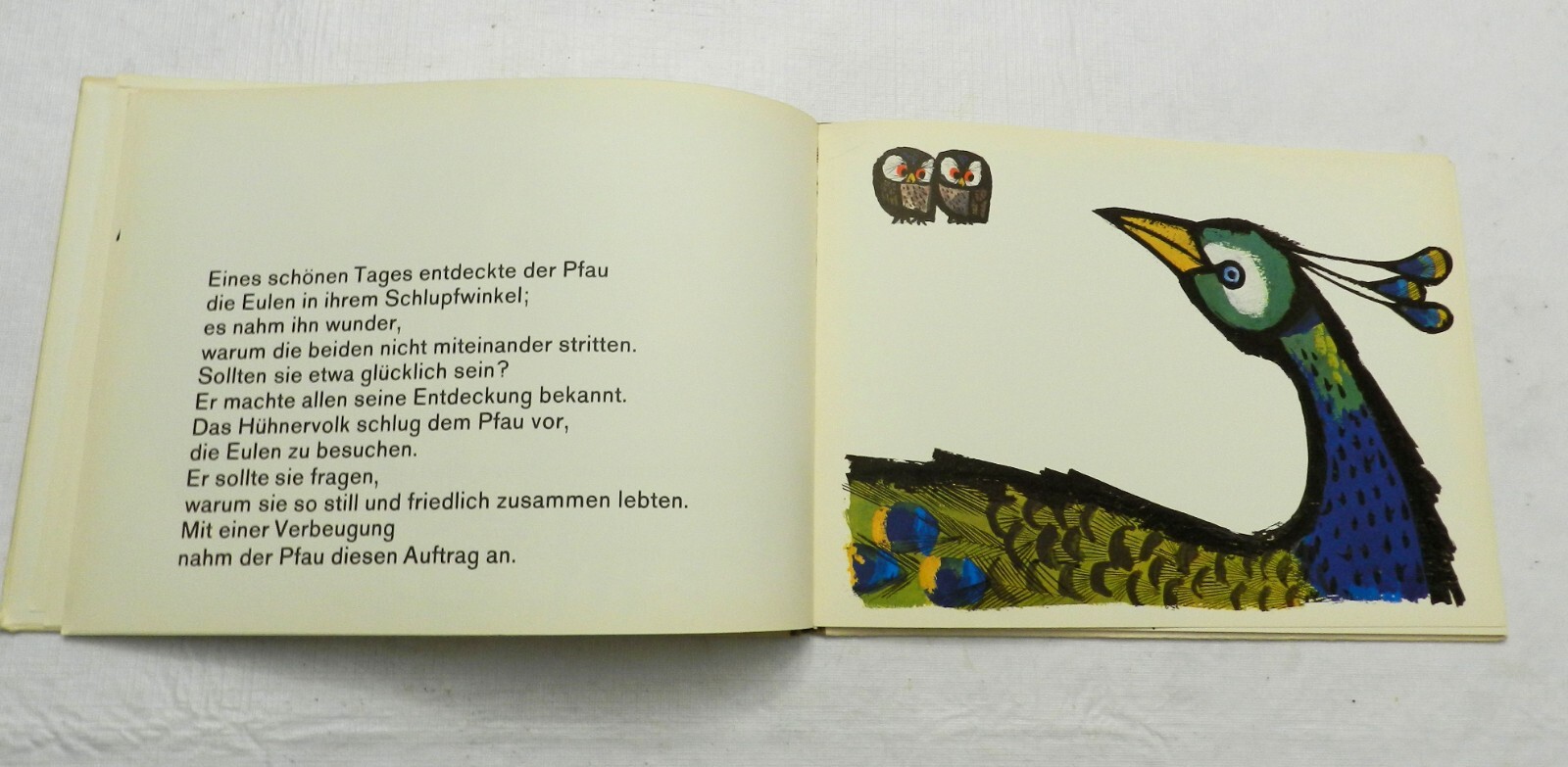 1963, Eulenglück (Happy Owls) by Celestino Piatti, HB GERMAN CHILDREN’S, ILLUSTR