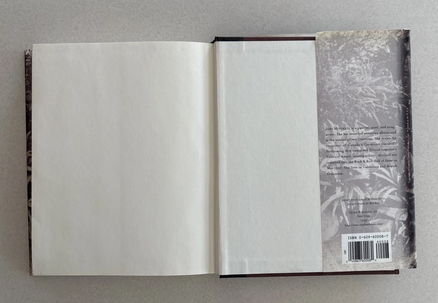 Joni Mitchell: The Complete Poems and Lyrics, 1st Edition, 1st Print 1997 HC-DJ