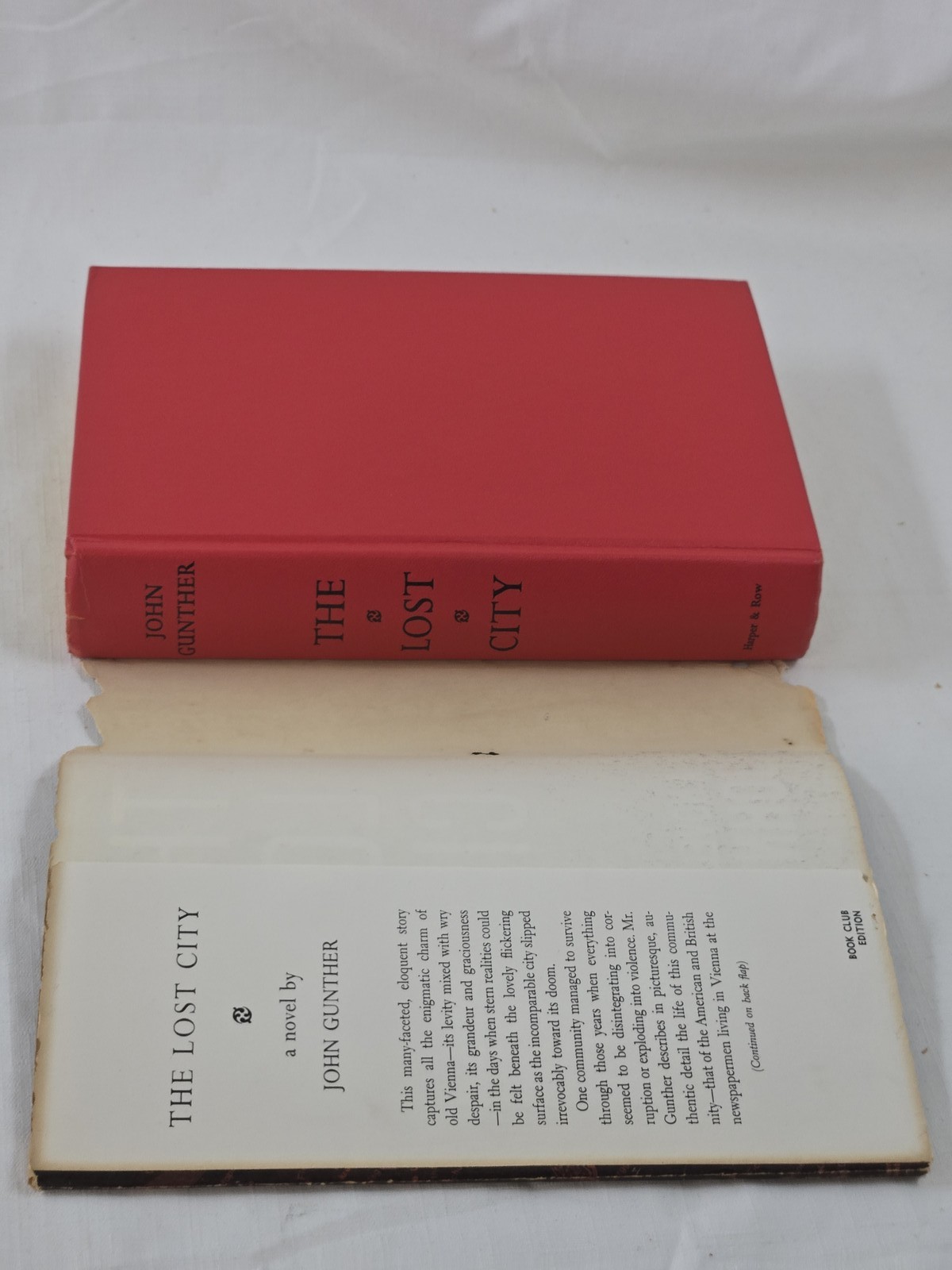 The Lost City by John Gunther 1964 Harper & Row Hardcover Book Club Edition