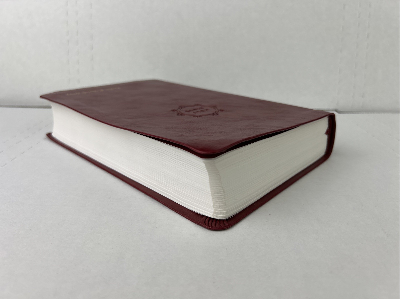 NKJV Holy Bible New King James Version Red Leather-Soft GIANT PRINT Reference