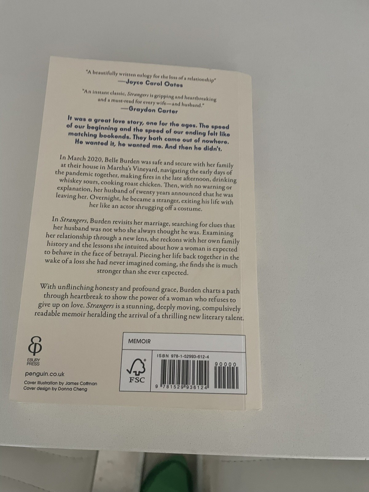 Strangers: A Memoir of Marriage by Belle Burden (English) Paperback Book