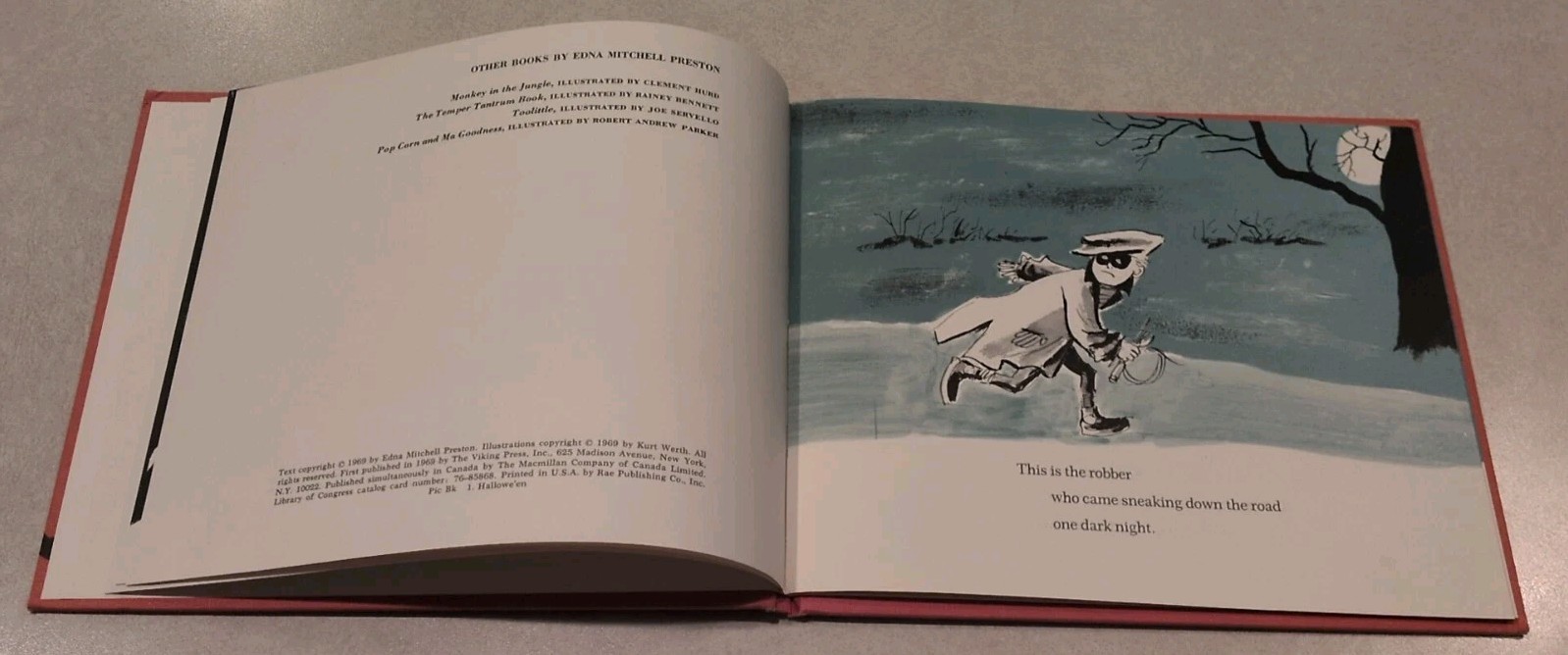 One Dark Night By Edna Mitchell Preston Vintage 1969 Hardcover Review Copy RARE!