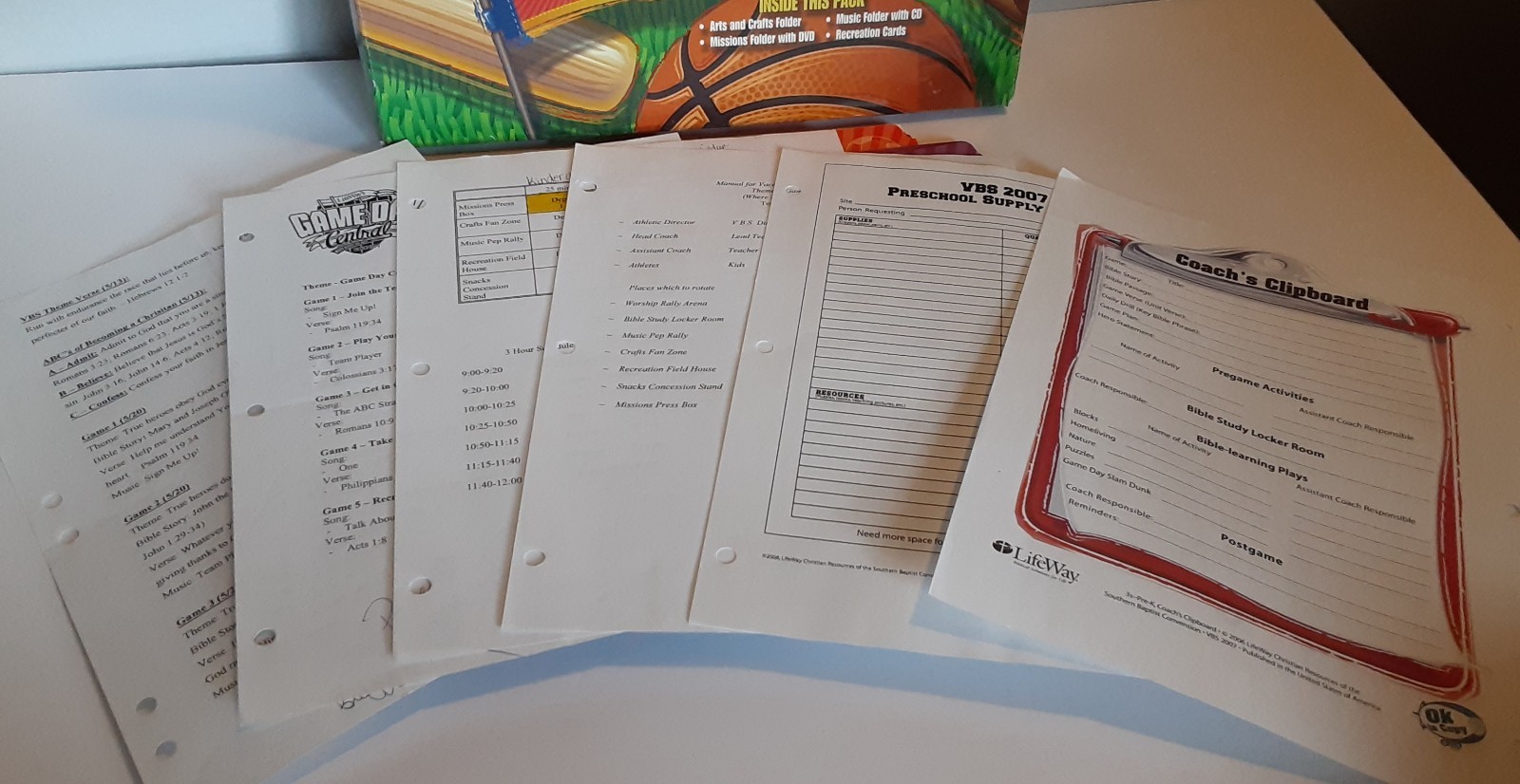 Lifeway’s Game Day Central 2007 VBS 3s Kindergarten Rotation Pack DVD/CD/CD-Rom
