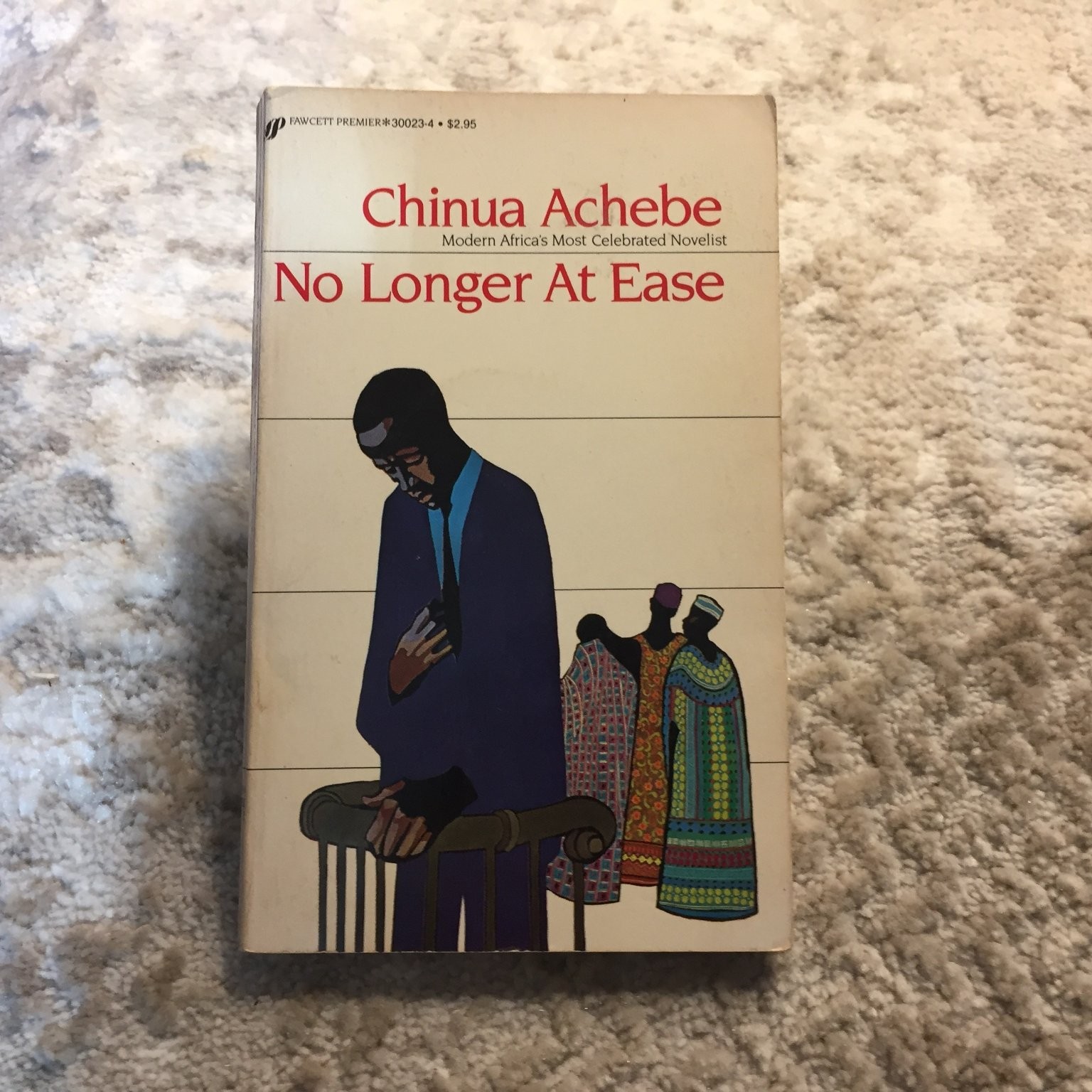 No Longer At Ease by Chinua Achebe 1985 First Fawcett Premier Edition Paperback