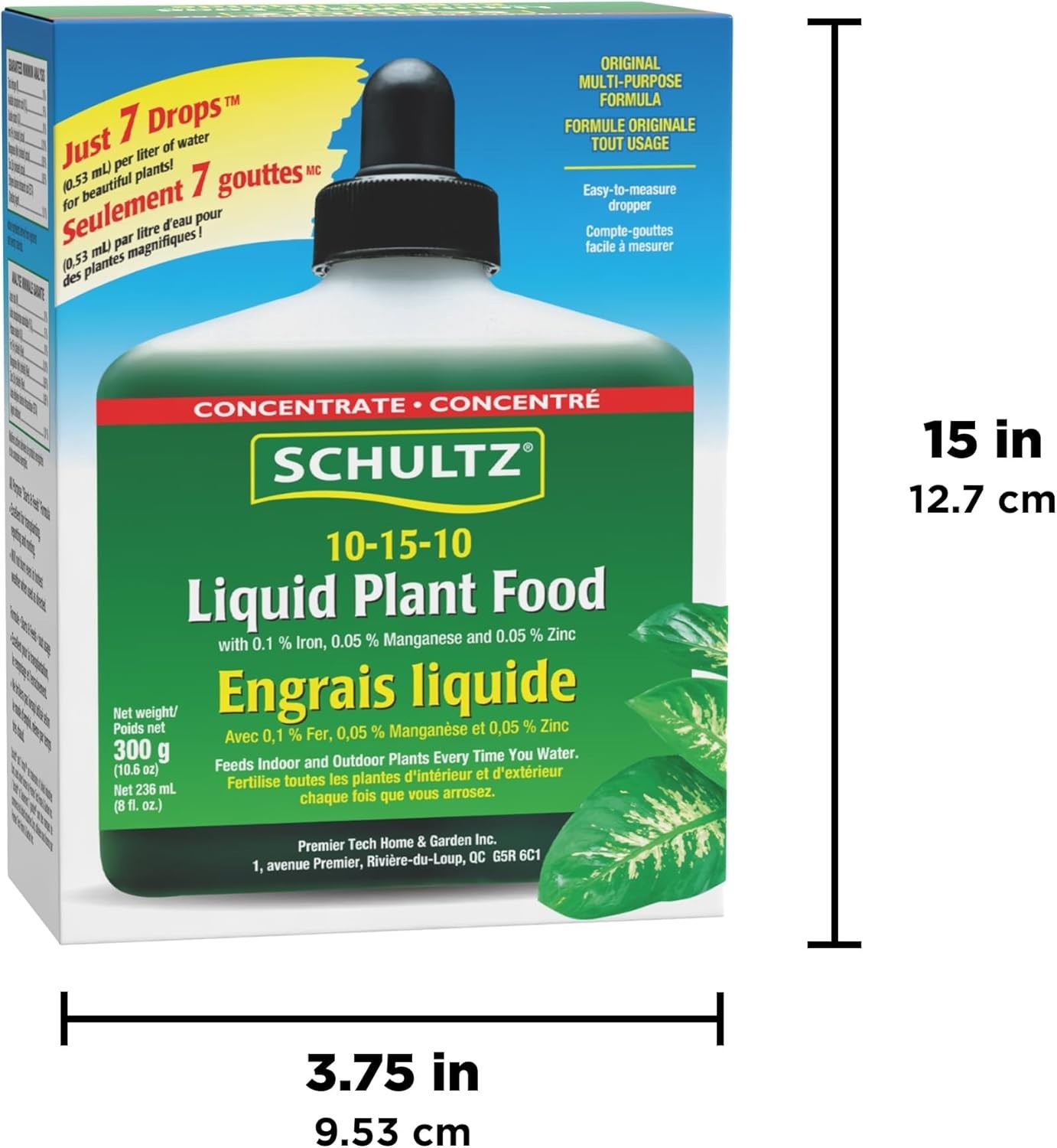 Made in the USA, 8 oz All-Purpose 10-15-10 Plant Food for Vibrant Plants