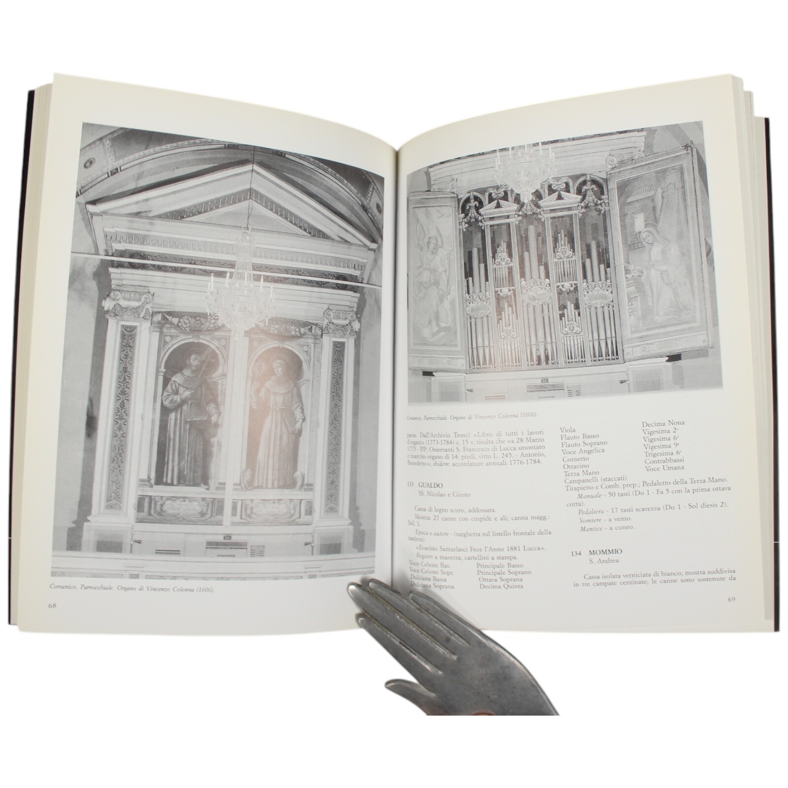 ANTIQUE ORGANS Lucca Italy Italian Text ANTICHI Ogani Lucchesi Romano Silva
