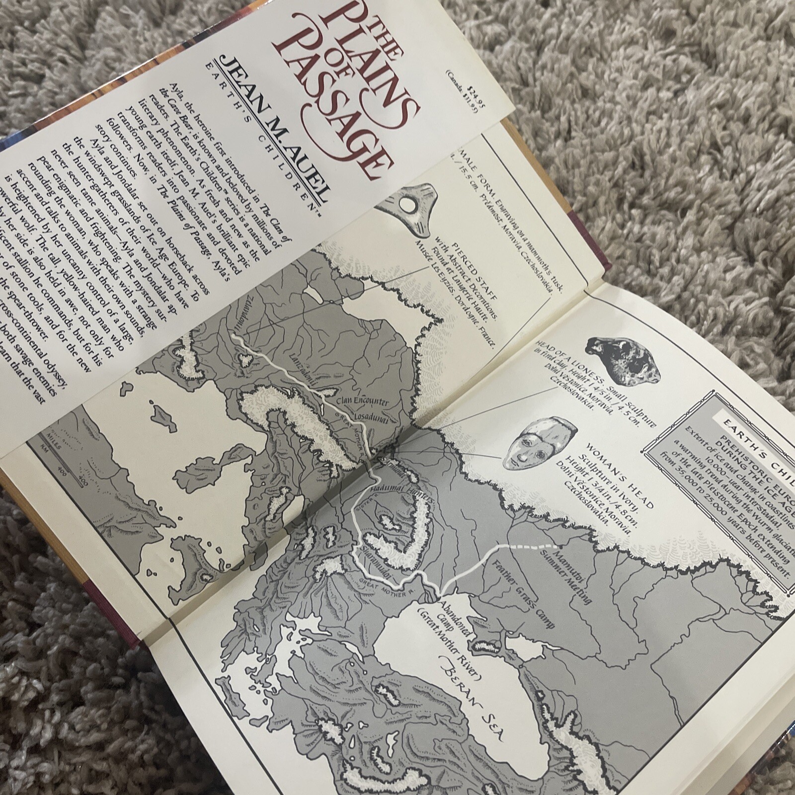 Earth’s Children Ser.: The Plains of Passage : A Novel by Jean M. Auel 1990 HCDJ