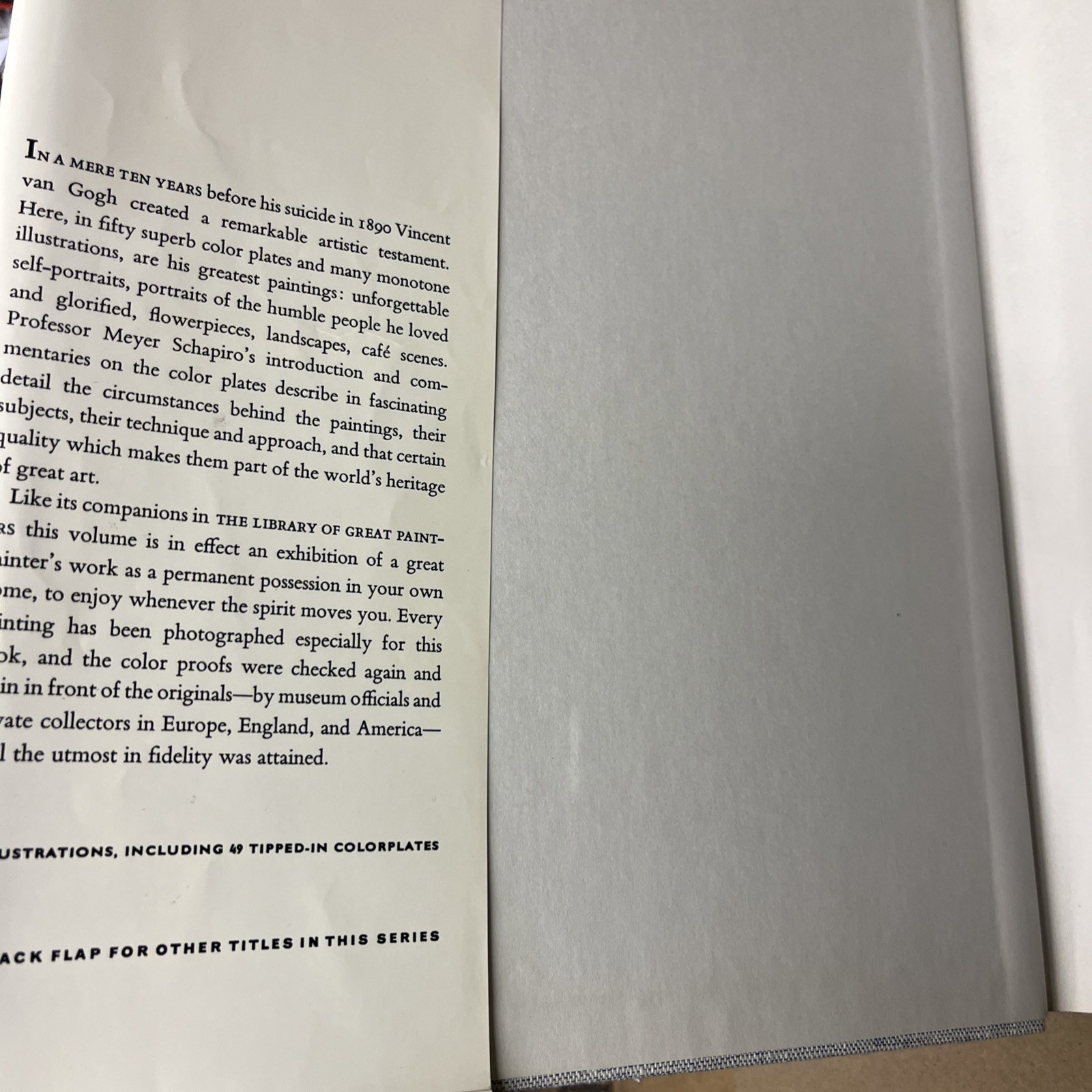 Vincent Van Gogh 69 Reproductions 1950 Meyer Schapiro Hardcover First Edition