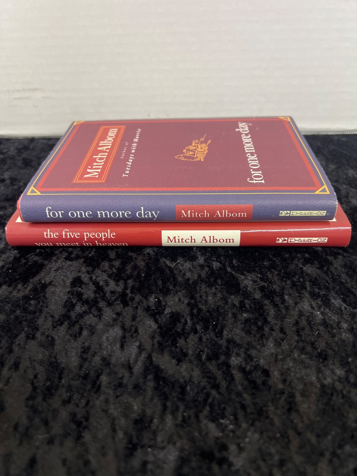 MITCH ALBOM Books Hardcover W/Dust Jackets-Lot of 2-The Five People, For One Mor