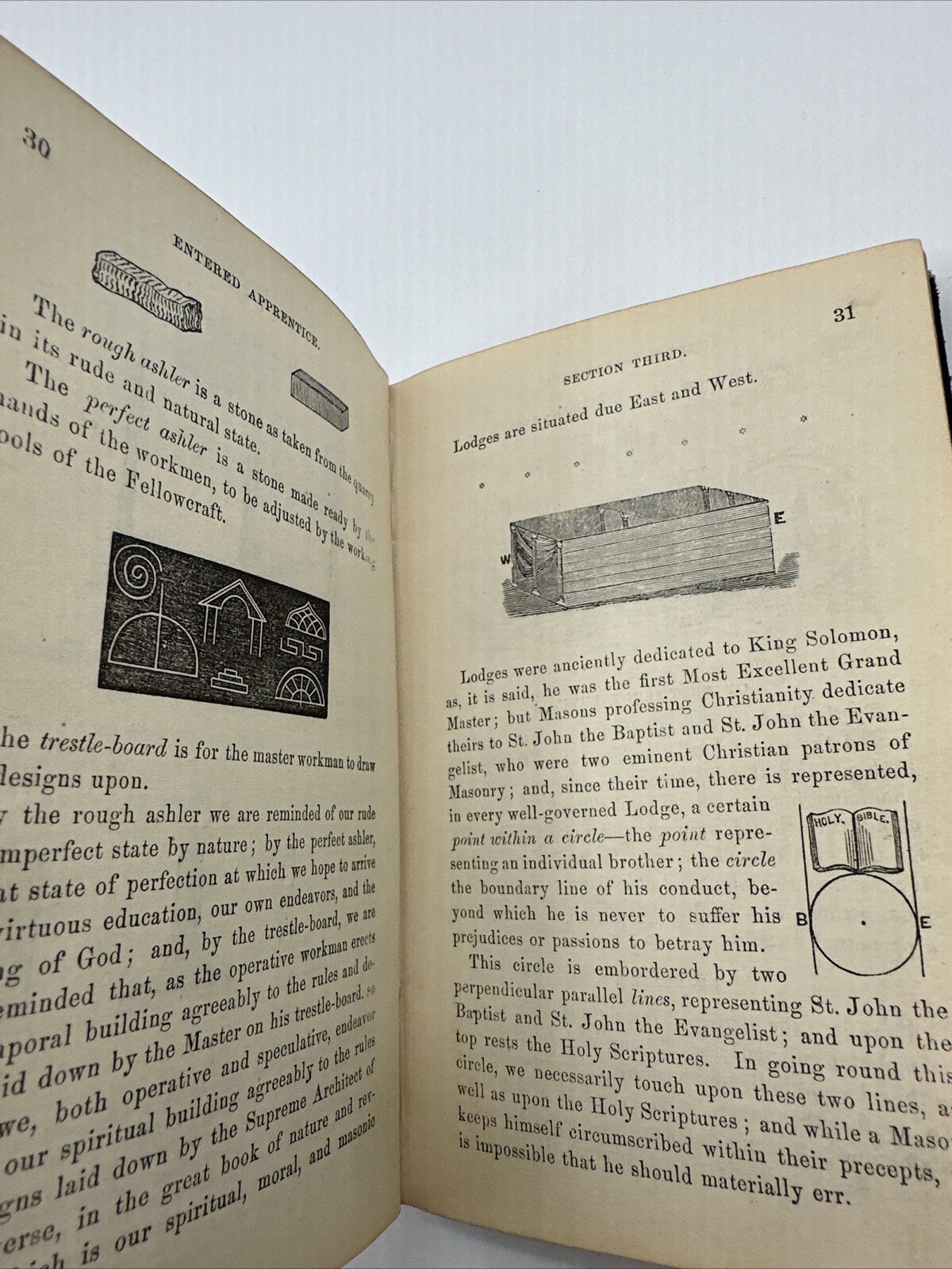 The Freemason’s Companion 1869 Rare A Ritual Entered Apprentice Freemasonry