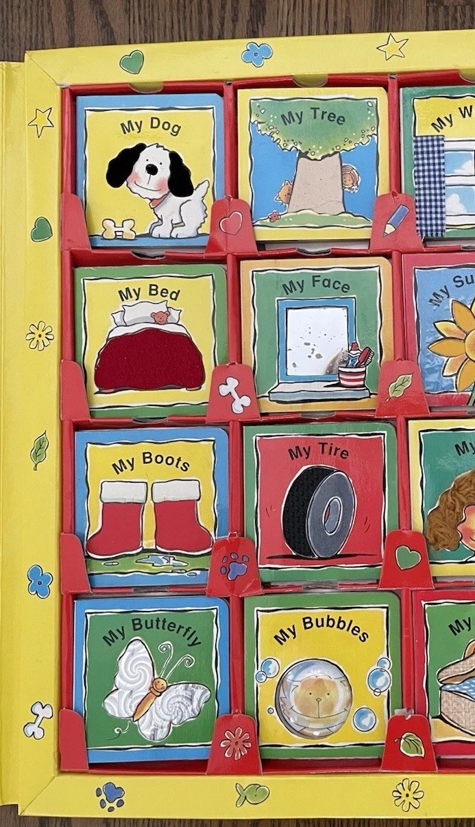 VTG Baby Touch & Feel Board Books My Favorite Things Box 16 Books 160 pages VEVC