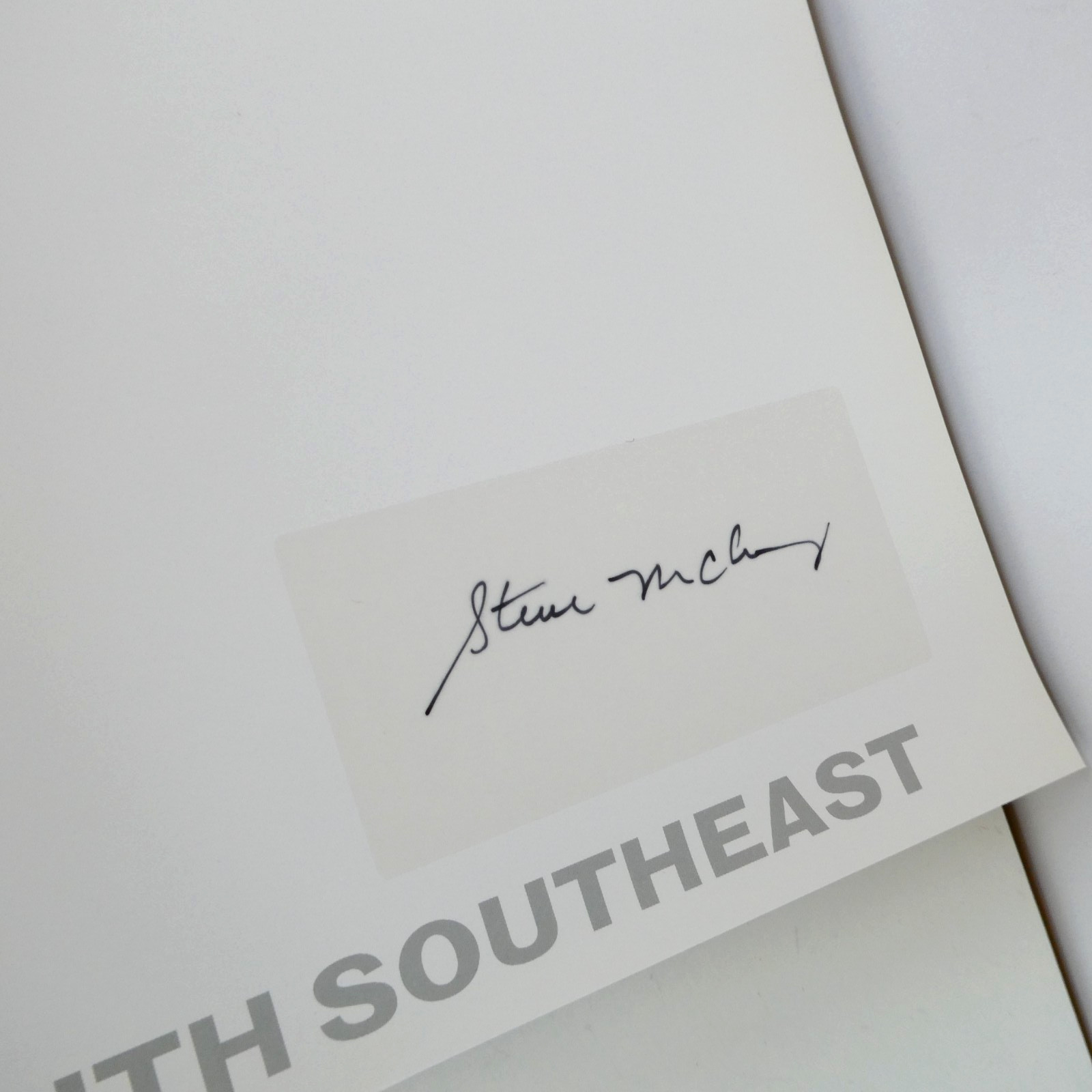 South Southeast by Steve McCurry 2000 HC DJ SIGNED Asia Photography Oversized