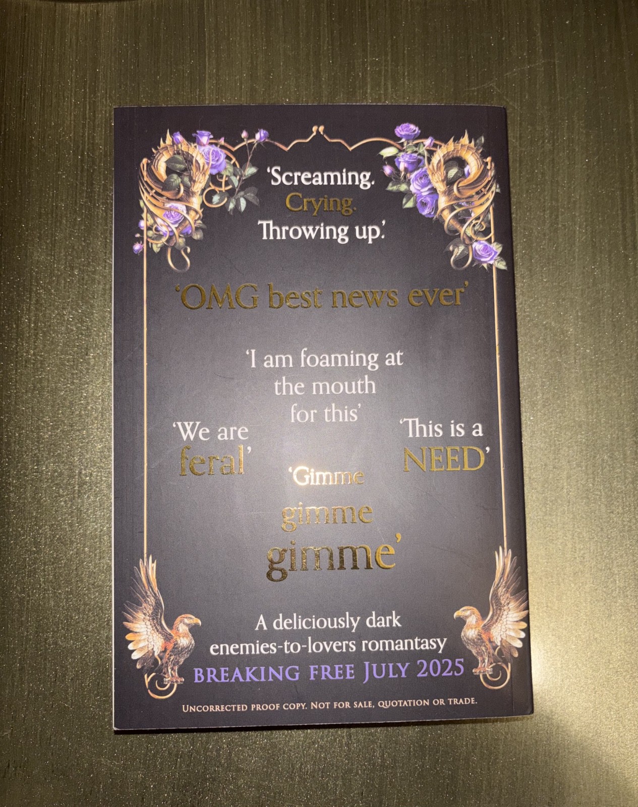 UK 2nd Printing ARC/Proof – Rose in Chains by Julie Soto