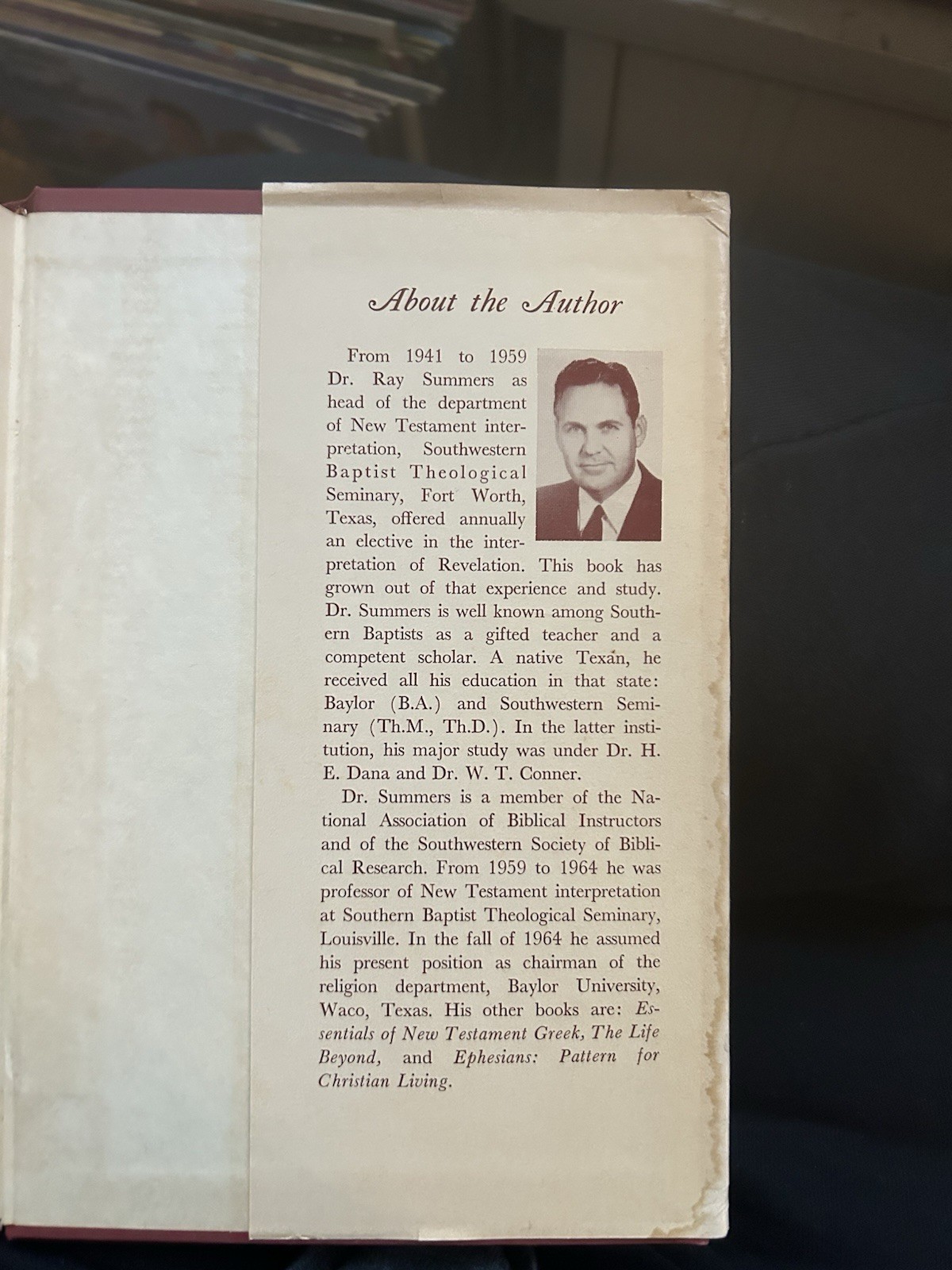 Worthy Is the Lamb by Ray Summers (1951, Hardcover) Revelation Commentary