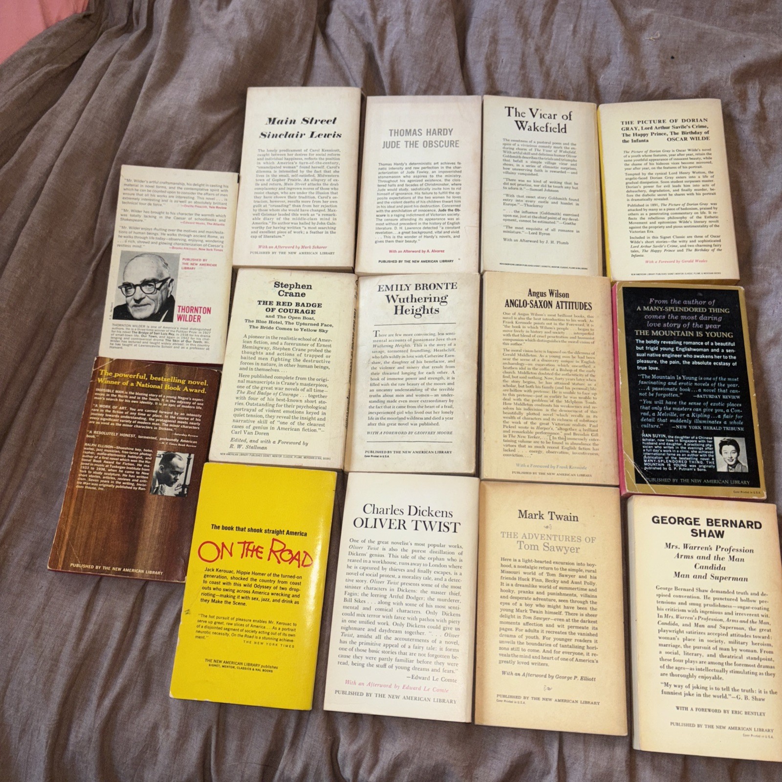14 Vintage Signet Classics Mass Market Paperback Books 1950’s-60’s