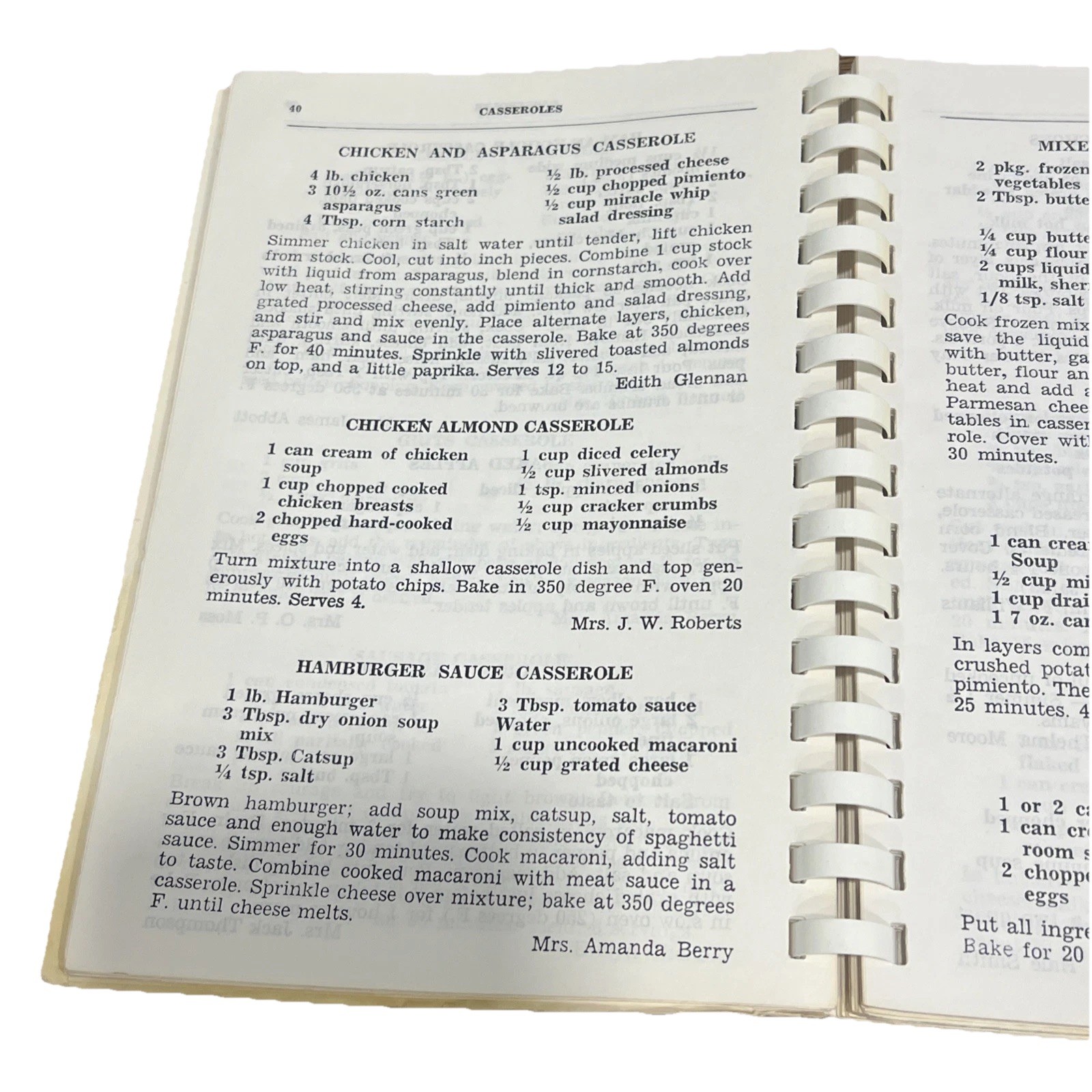 Vintage Reelfoot Legend Recipes Cookbook Obion Elementary PTA Map Cover Spiral