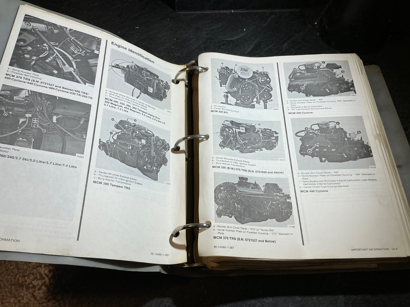 Mercruiser GM V-8 5.0L 305, 5.7L 350, 7.4L 454 Marine Engines Service Manual #9