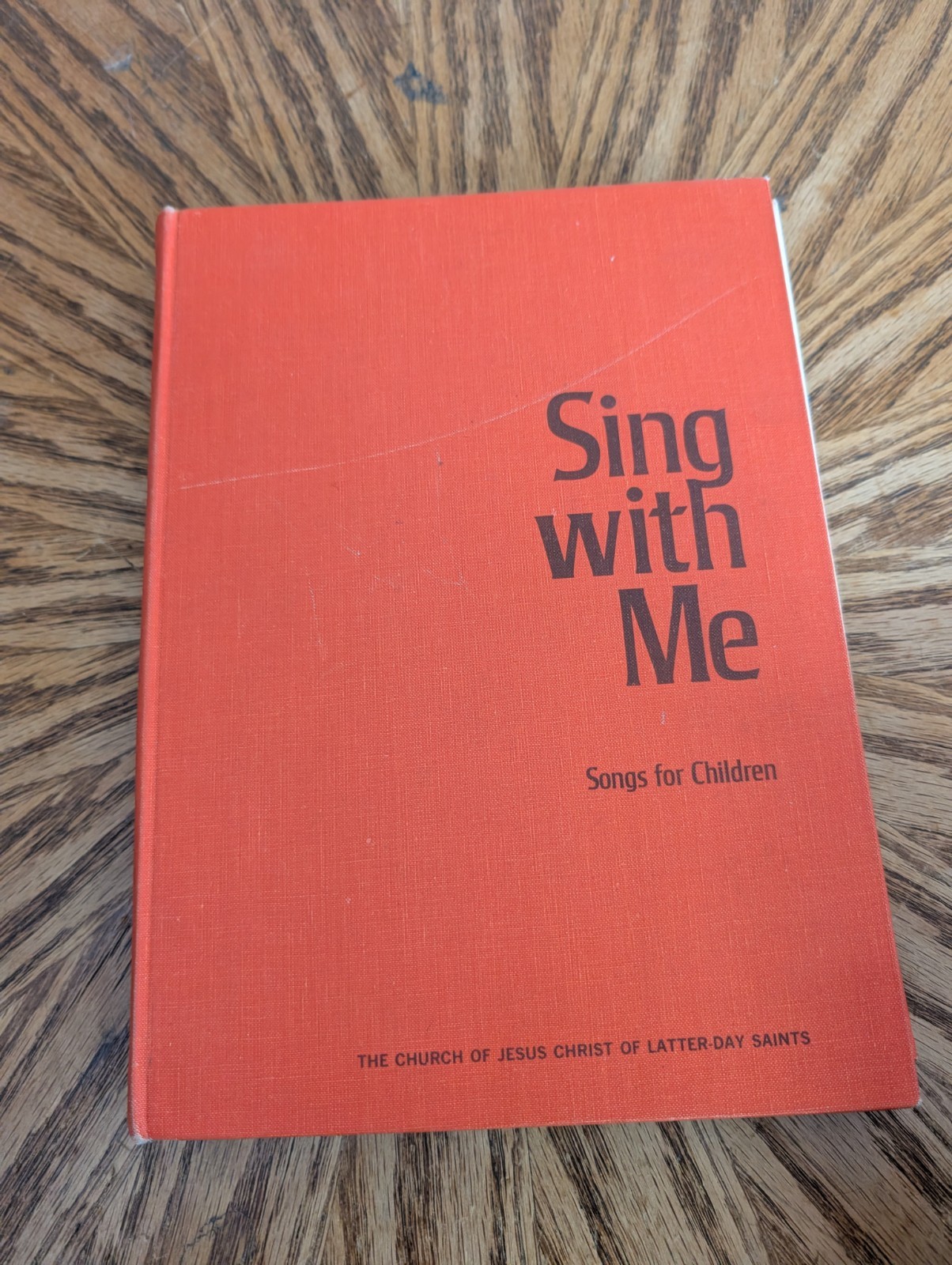 Sing With Me Songs For Children LDS Mormon Spiral Primary Orange Song Book