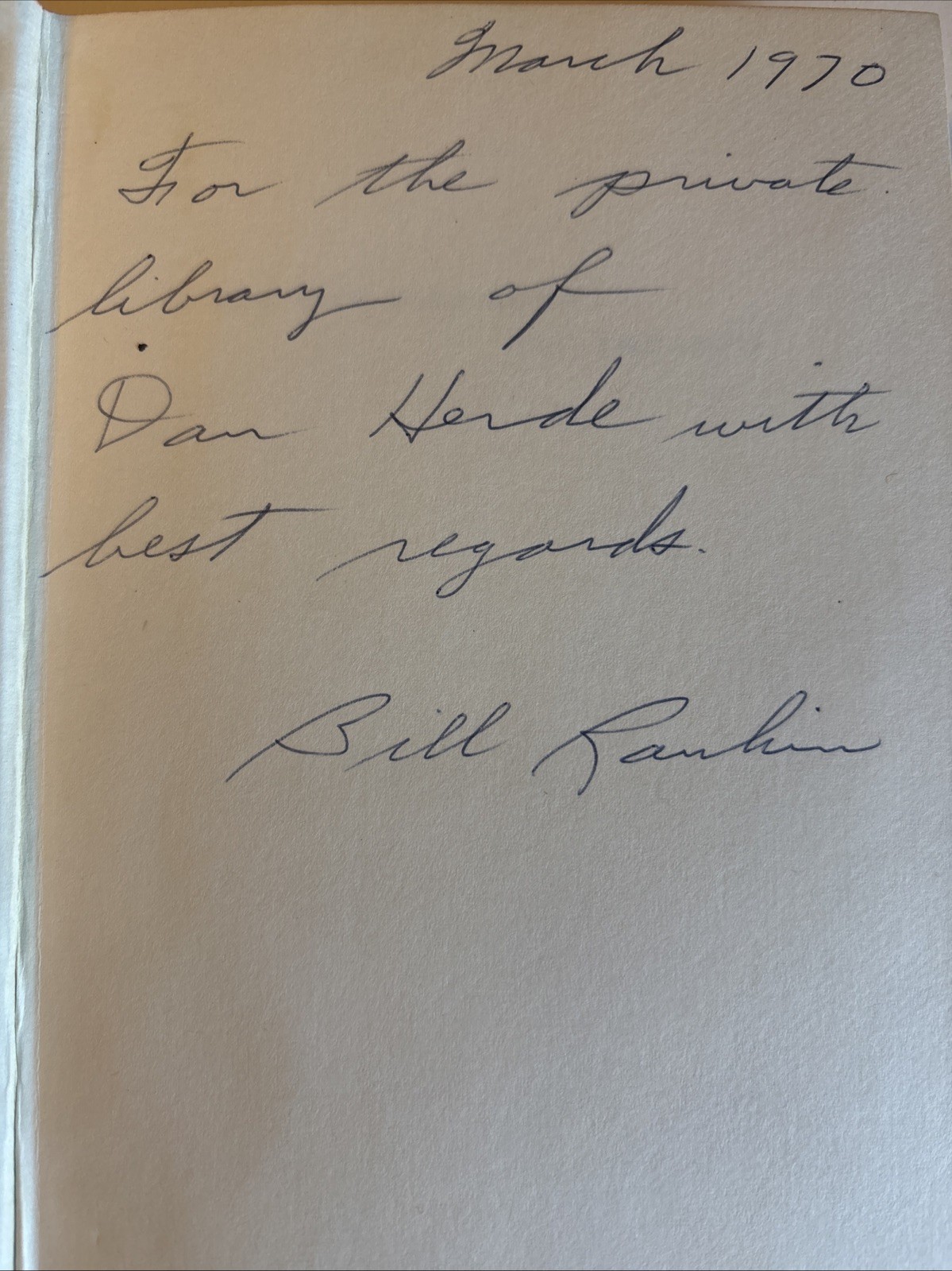 RARE ~SIGNED The Man Who Rode Thunder by William H Rankin