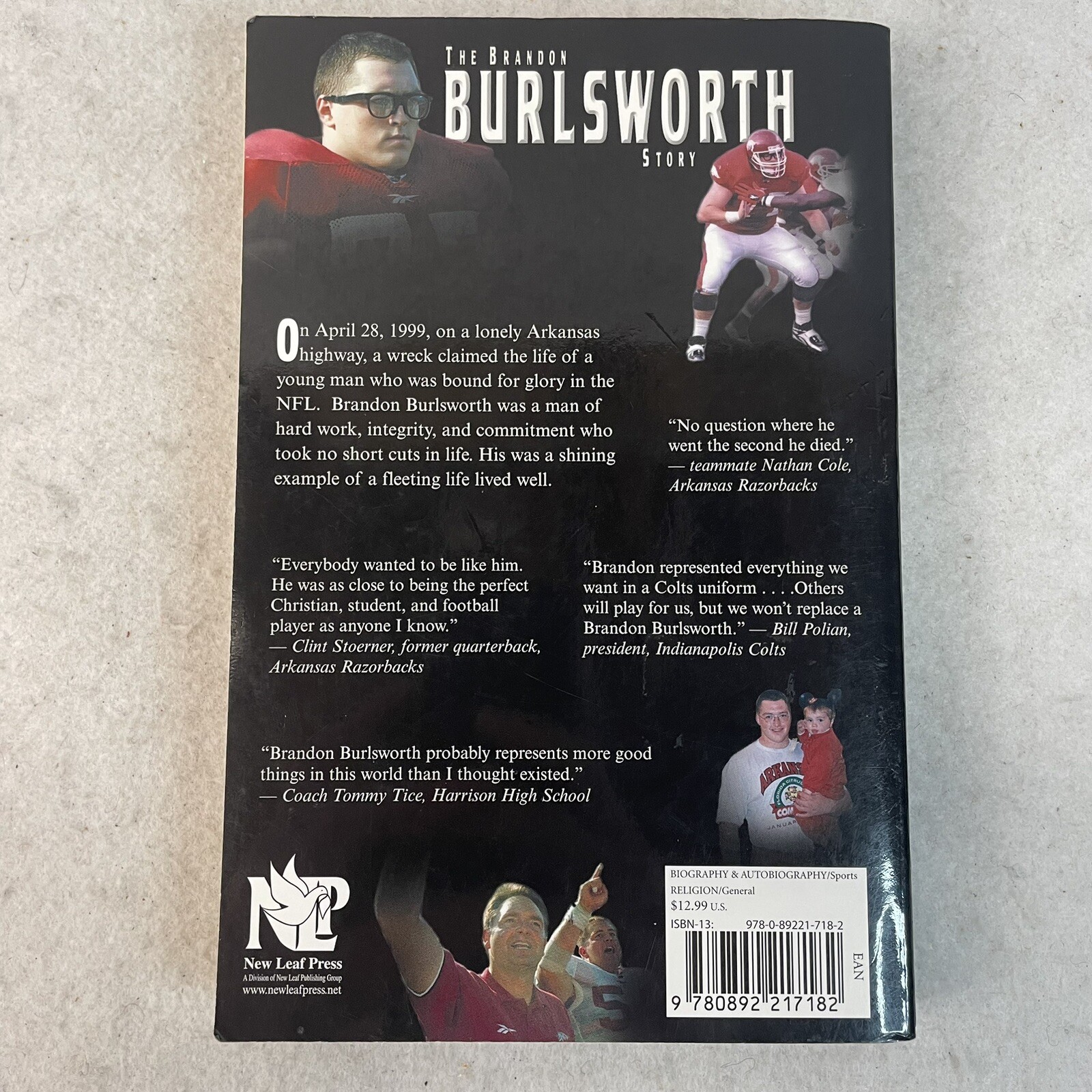 Through the Eyes of a Champion: The Brandon Burlsworth Story by Jeff Kinley