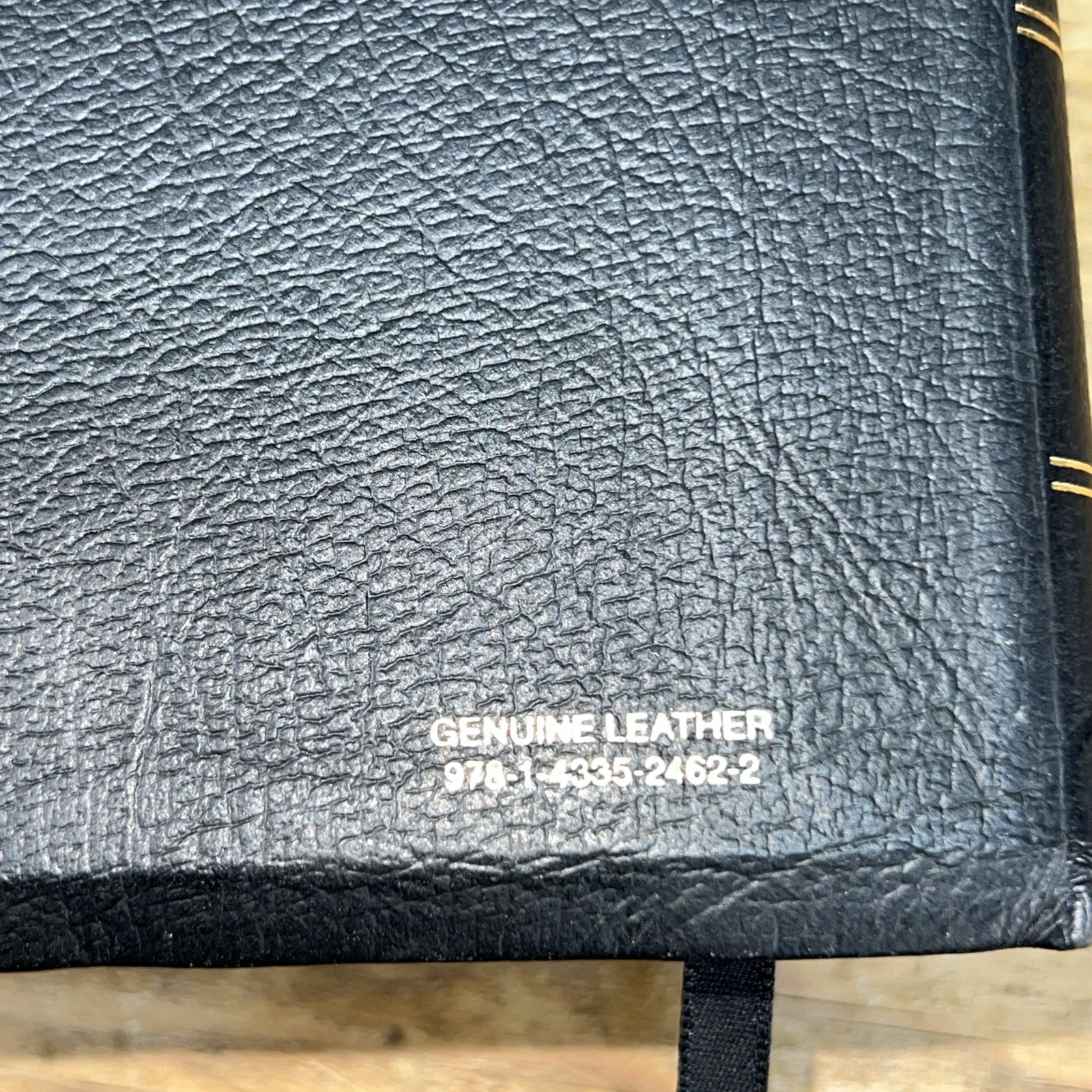 Crossway ESV Study Bible Black ABBA Genuine Leather USA Print 2008