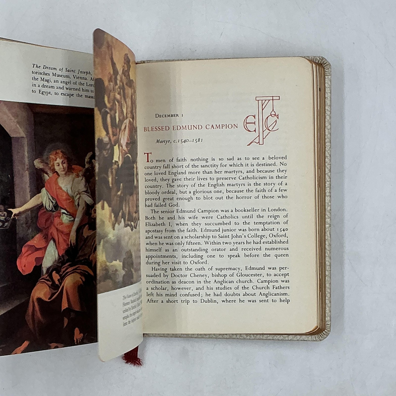 LIVES OF THE SAINTS Alban Butler Lib. Of Catholic Devotion HC Cream Faux Leather