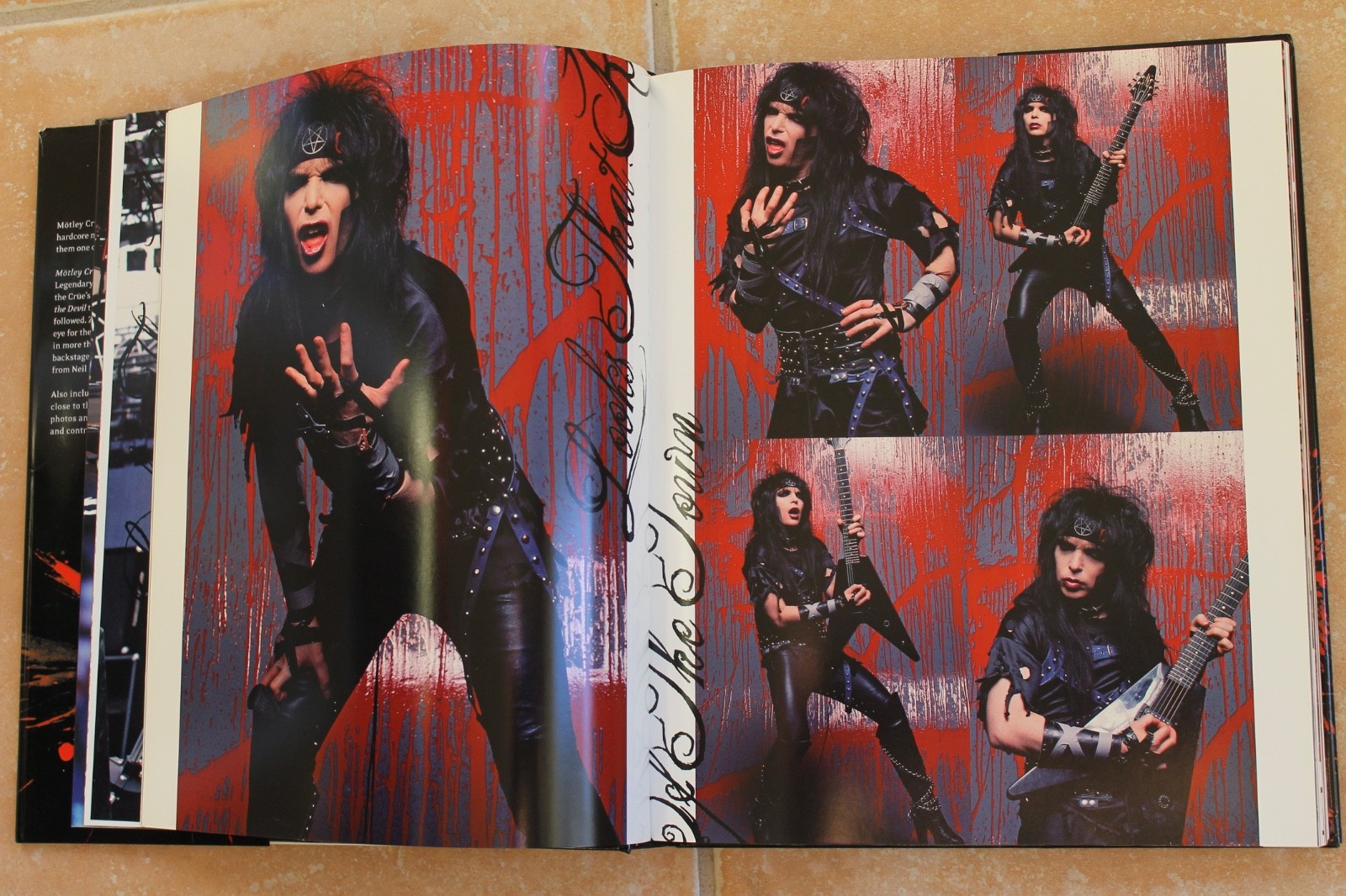 Nikki Sixx Signed Autographed Motley Crue Book A Visual History Concert Photos