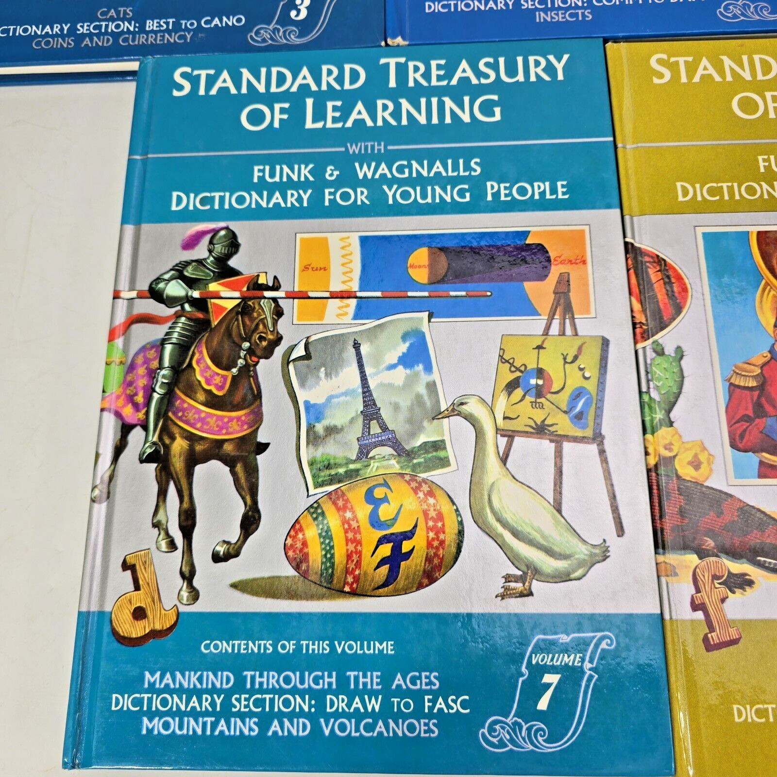 Funk And Wagnalls Standard Treasury of Learning Dictionary Animals More 5 Books