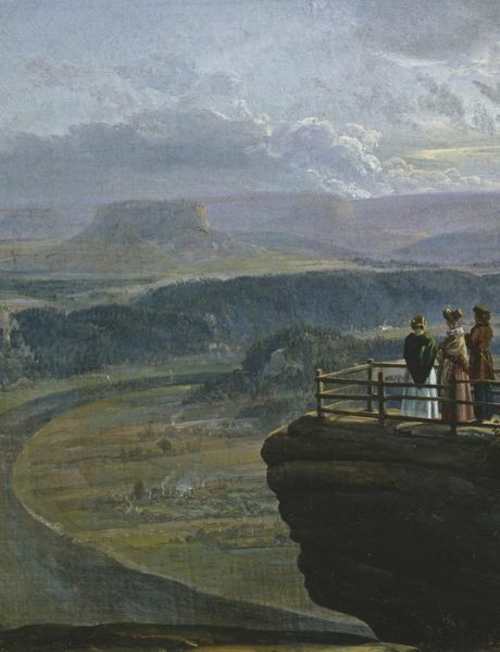 View From Bastei: View From Bastei Johan Christian Dahloktober 1819
