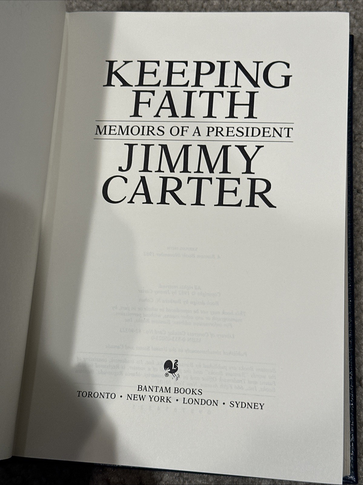 Keeping Faith By Jimmy Carter Signed # Limited Ed Leather 1982 Read Description!