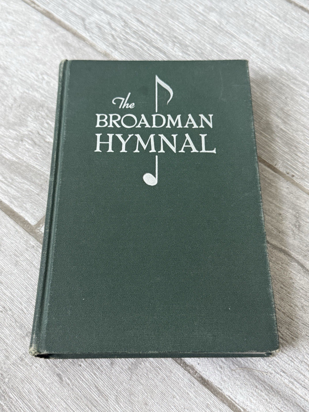 ✝️ VTG The Broadman Hymnal Shaped Notes Antique Gospel Hymns Church 1940s Green