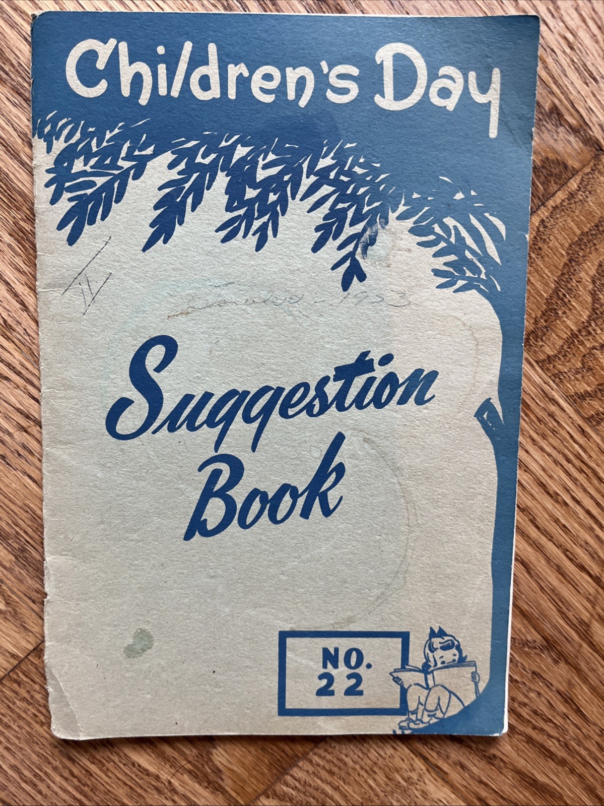 Vtg 1953 Children’s Day Suggestion Book No. 22 Tullar Meredith Program Helper