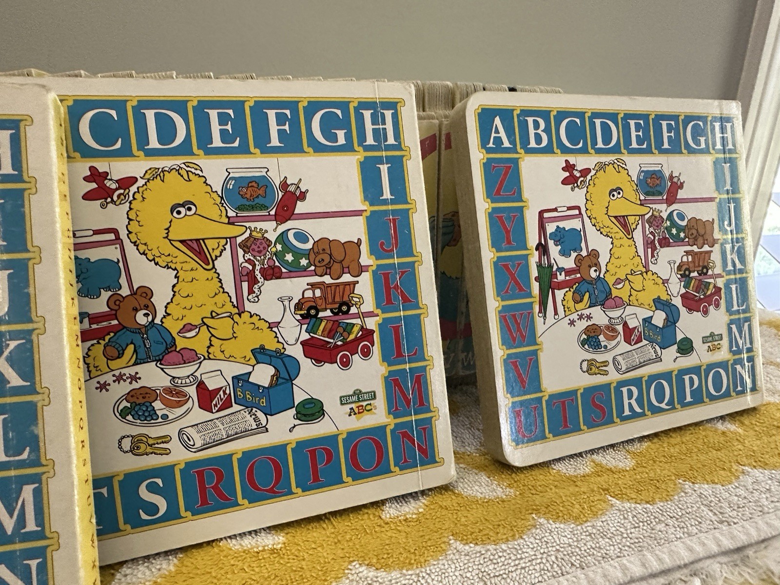 Vintage 26 Sesame Street Alphabet Interlocking ABC Board Book Set A-Z & Others!