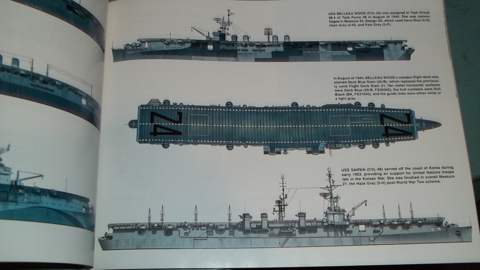 Squadron Signal Publications, In Action Book 4016, US Light Carriers VG+