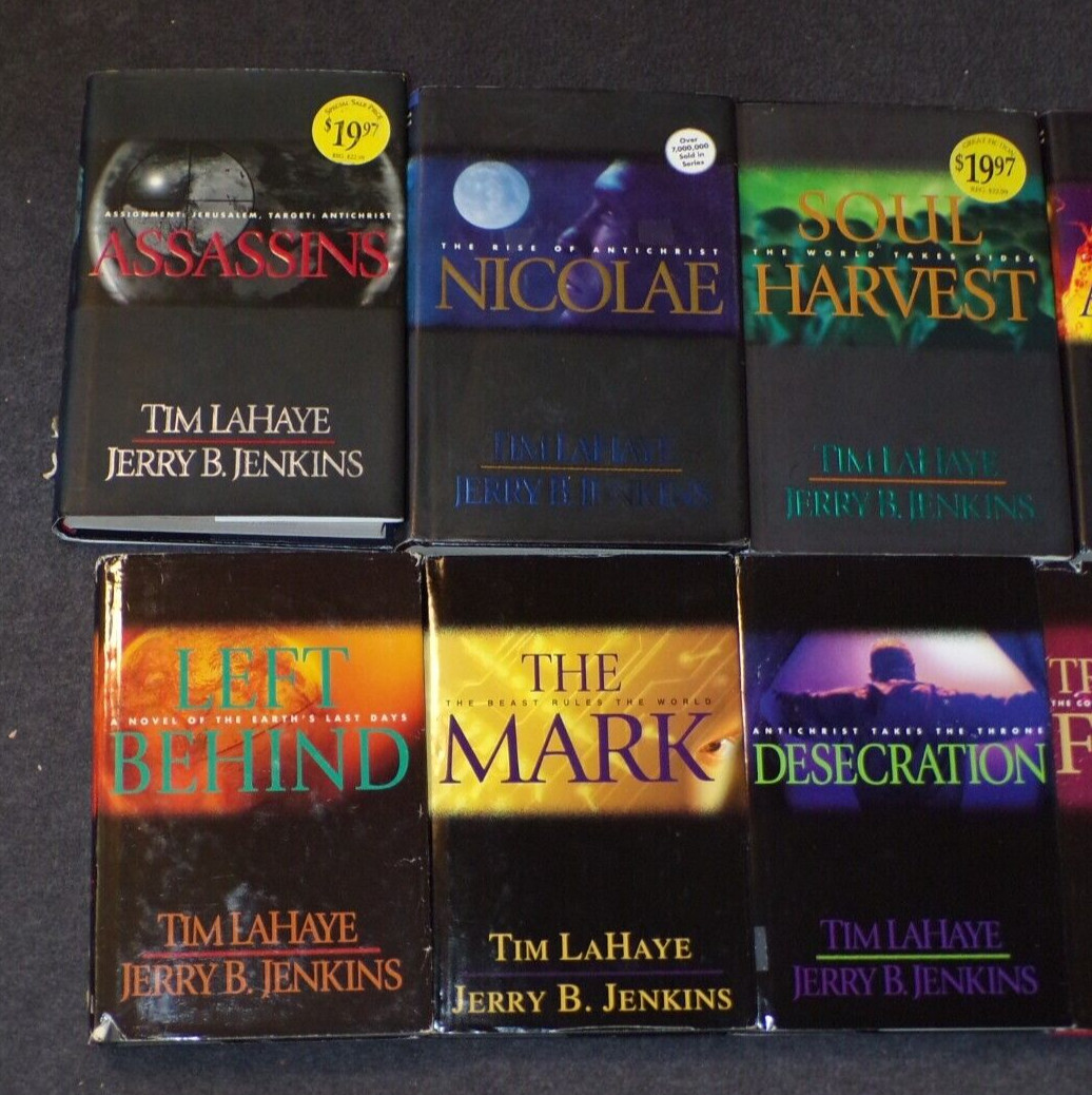 Lot 9 Tim LaHaye Jerry Jenkins Left Behind Series HB Books Armageddon Mark