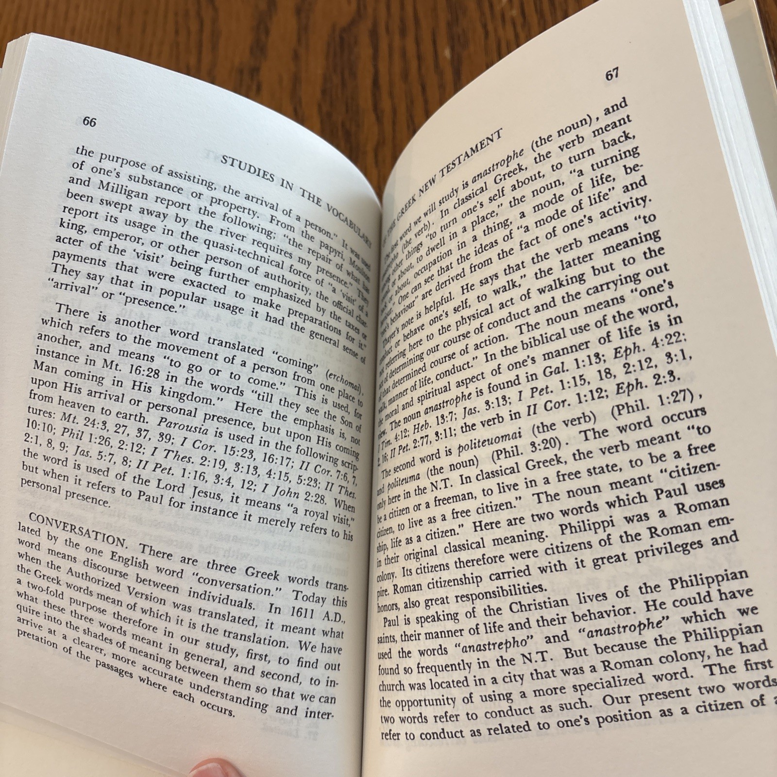 Studies In The Vocabulary Of The Greek New Testament By Kenneth S. Wuest PB